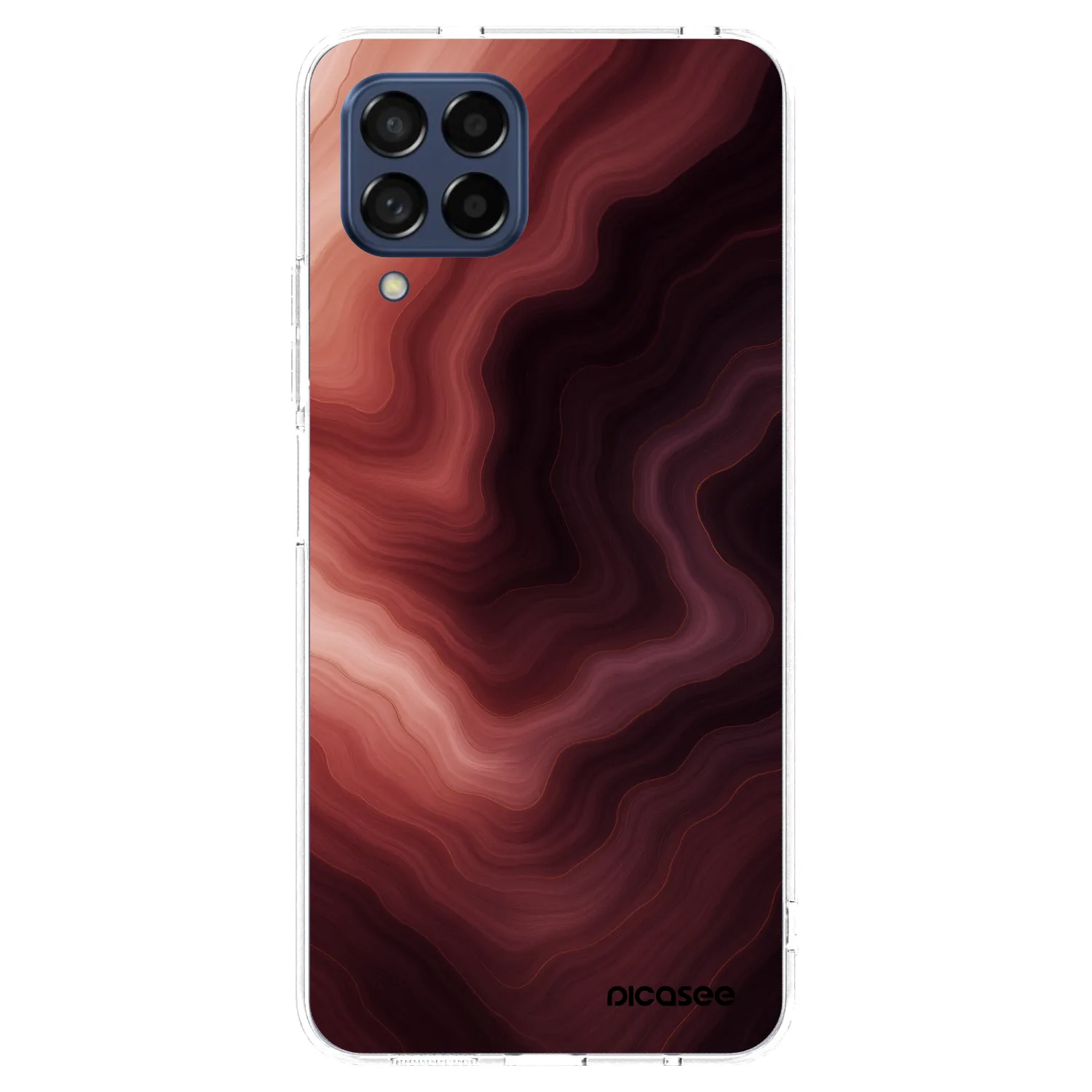 Picasee átlátszó szilikon tok az alábbi mobiltelefonokra Samsung Galaxy M53 5G - Rouge