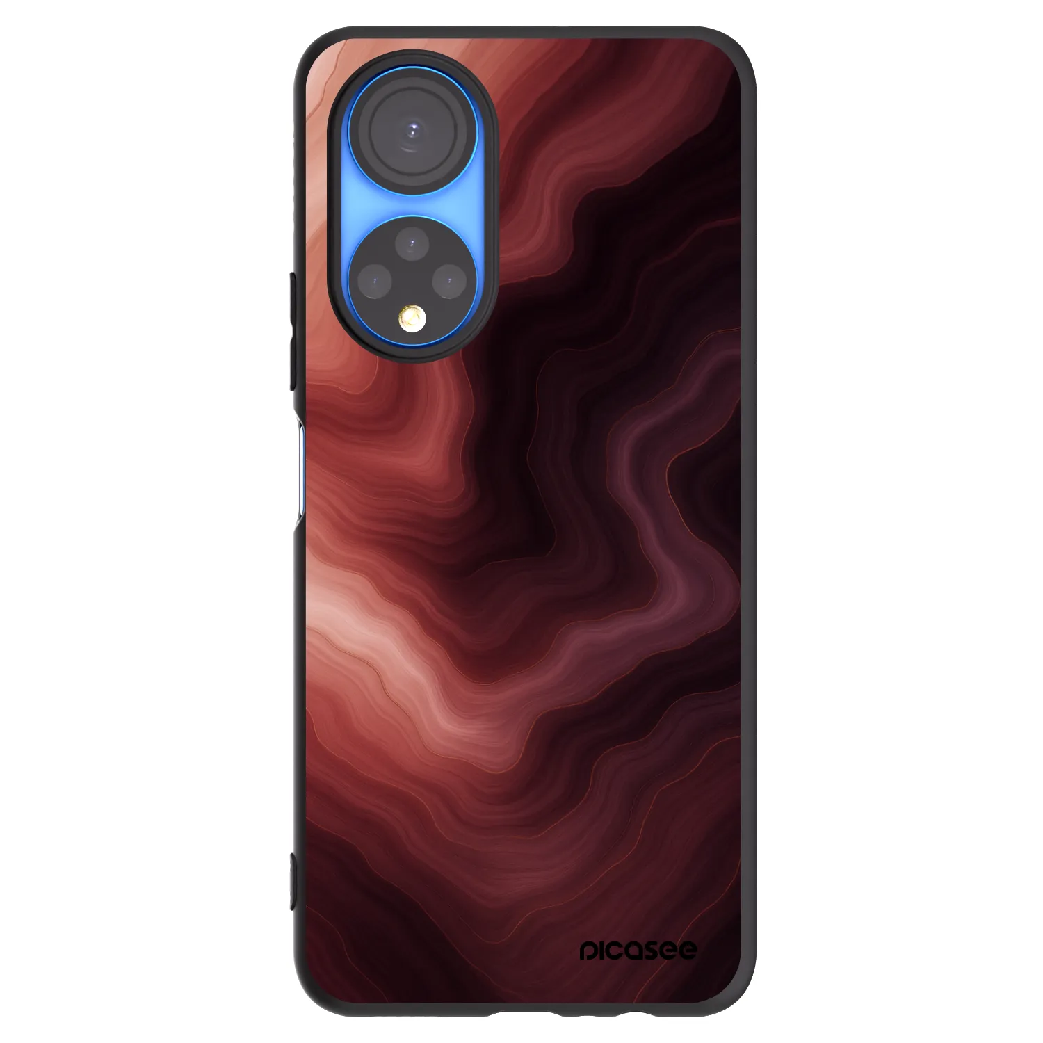 Picasee fekete szilikon tok az alábbi mobiltelefonokra Honor X7 - Rouge