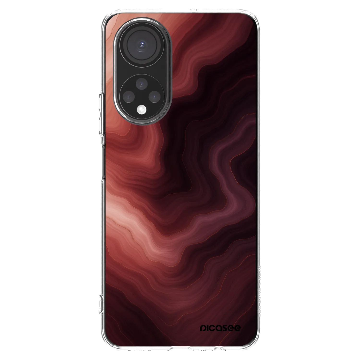 Picasee átlátszó szilikon tok az alábbi mobiltelefonokra Honor X7 - Rouge
