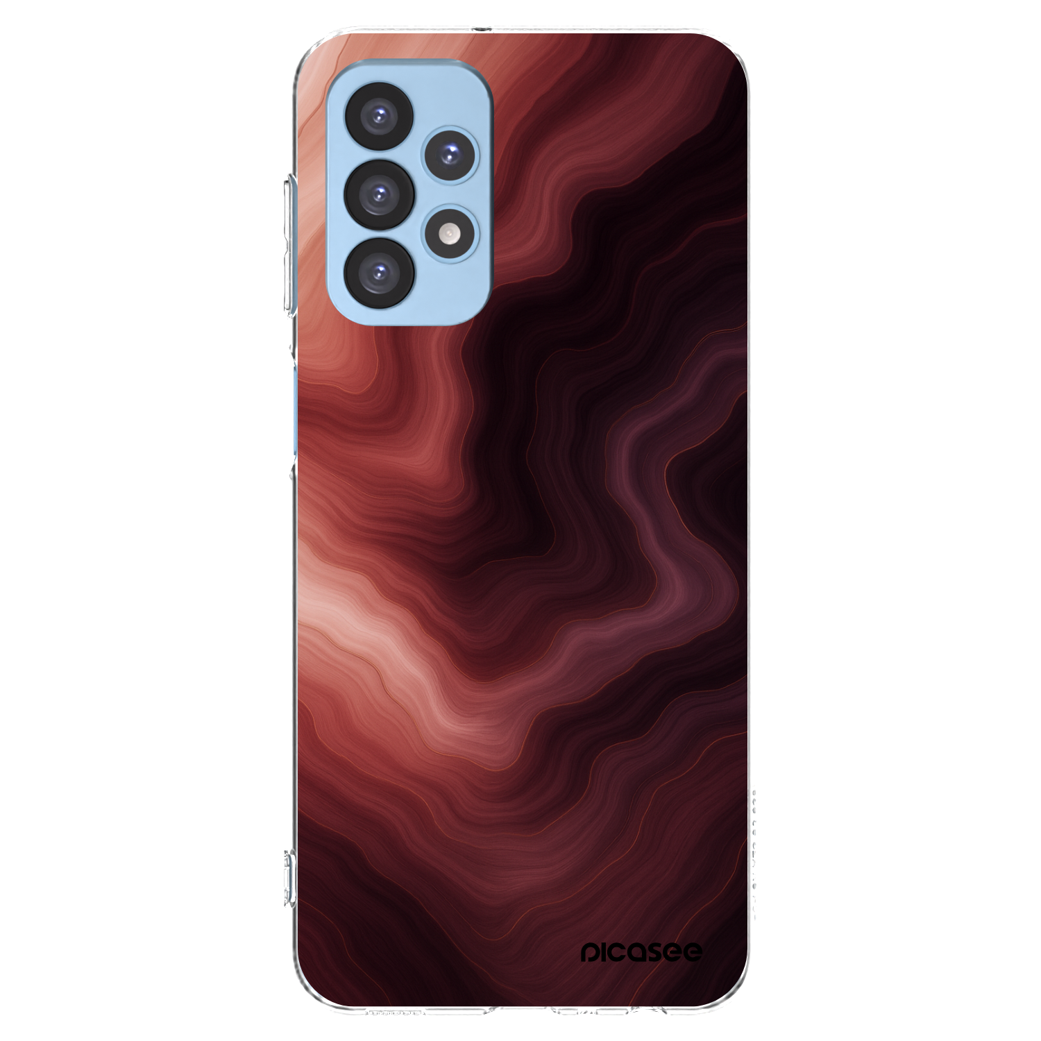 Picasee átlátszó szilikon tok az alábbi mobiltelefonokra Samsung Galaxy A23 A235F 4G - Rouge