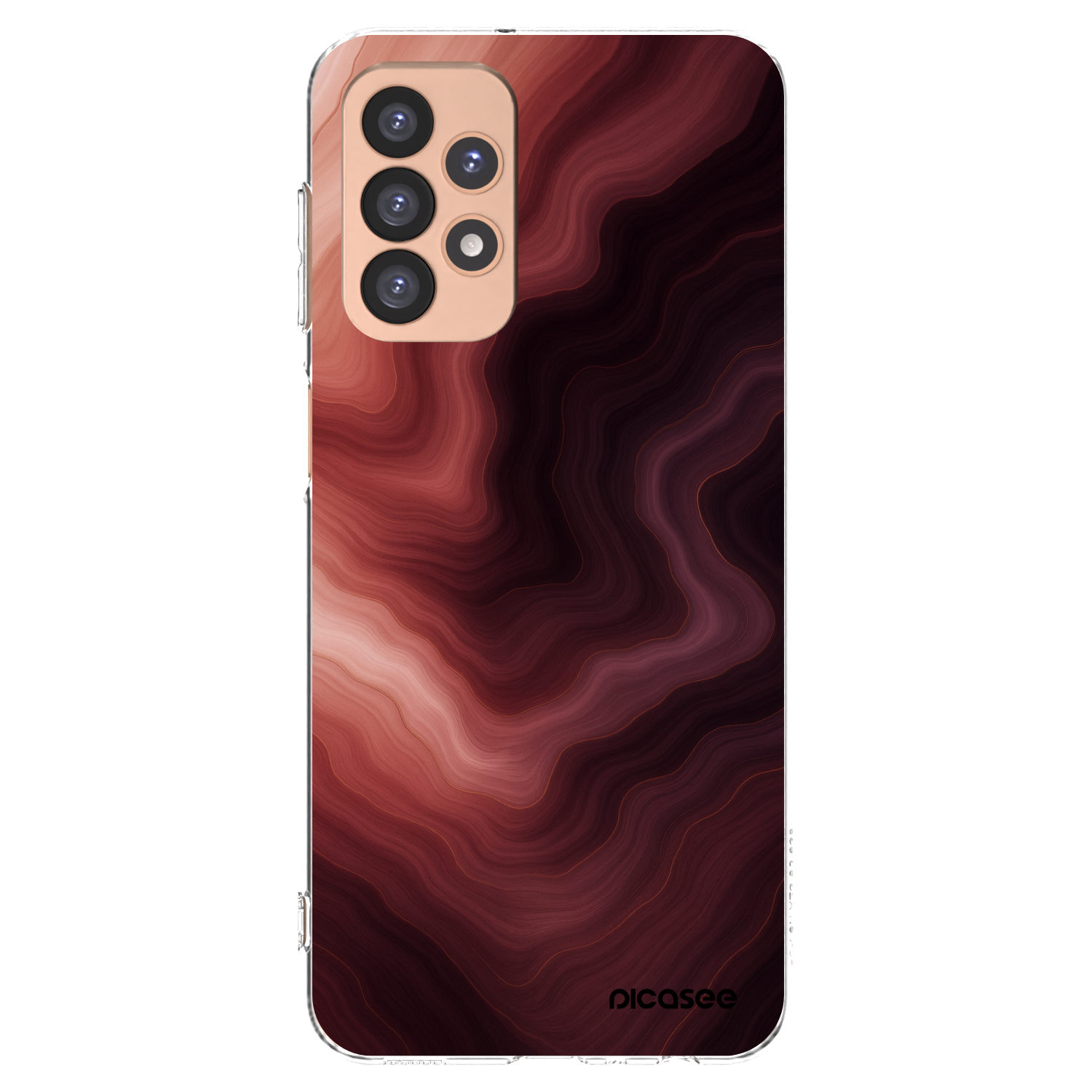 Picasee átlátszó szilikon tok az alábbi mobiltelefonokra Samsung Galaxy A23 A236B 5G - Rouge