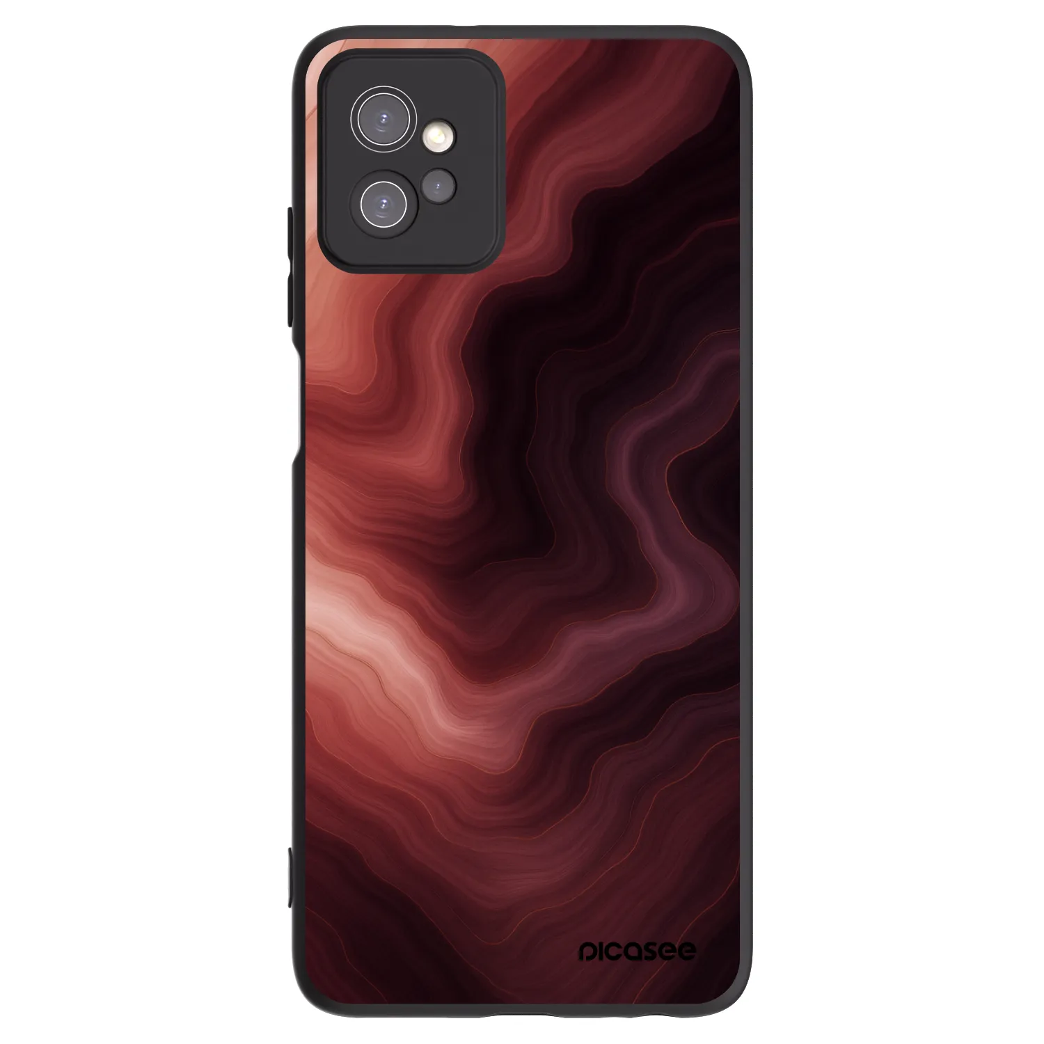 Picasee fekete szilikon tok az alábbi mobiltelefonokra Motorola Moto G32 - Rouge