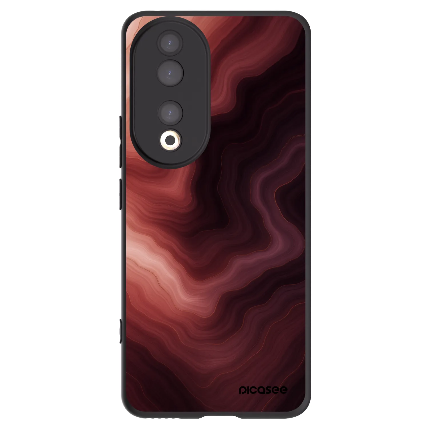 Picasee fekete szilikon tok az alábbi mobiltelefonokra Honor 90 5G - Rouge