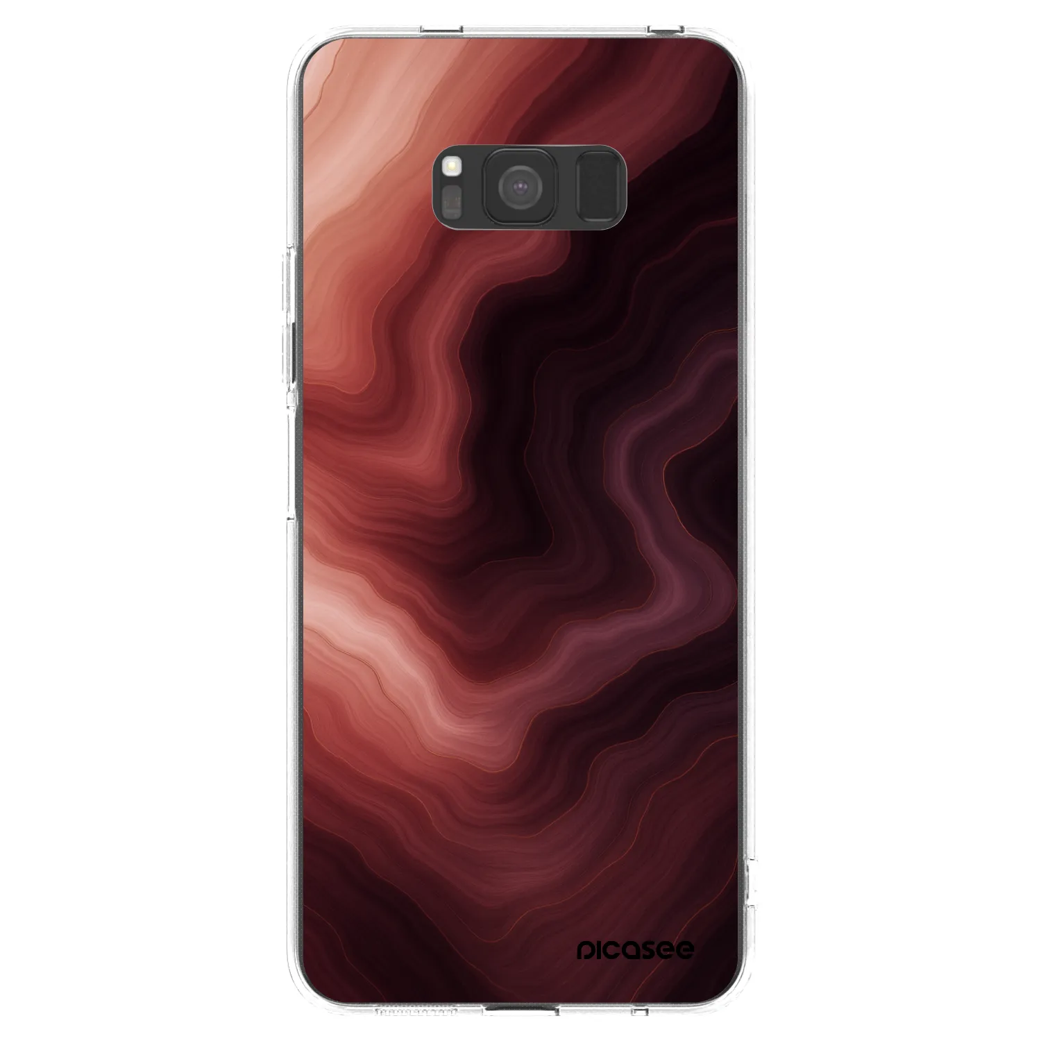 Picasee átlátszó szilikon tok az alábbi mobiltelefonokra Samsung Galaxy S8 G950F - Rouge