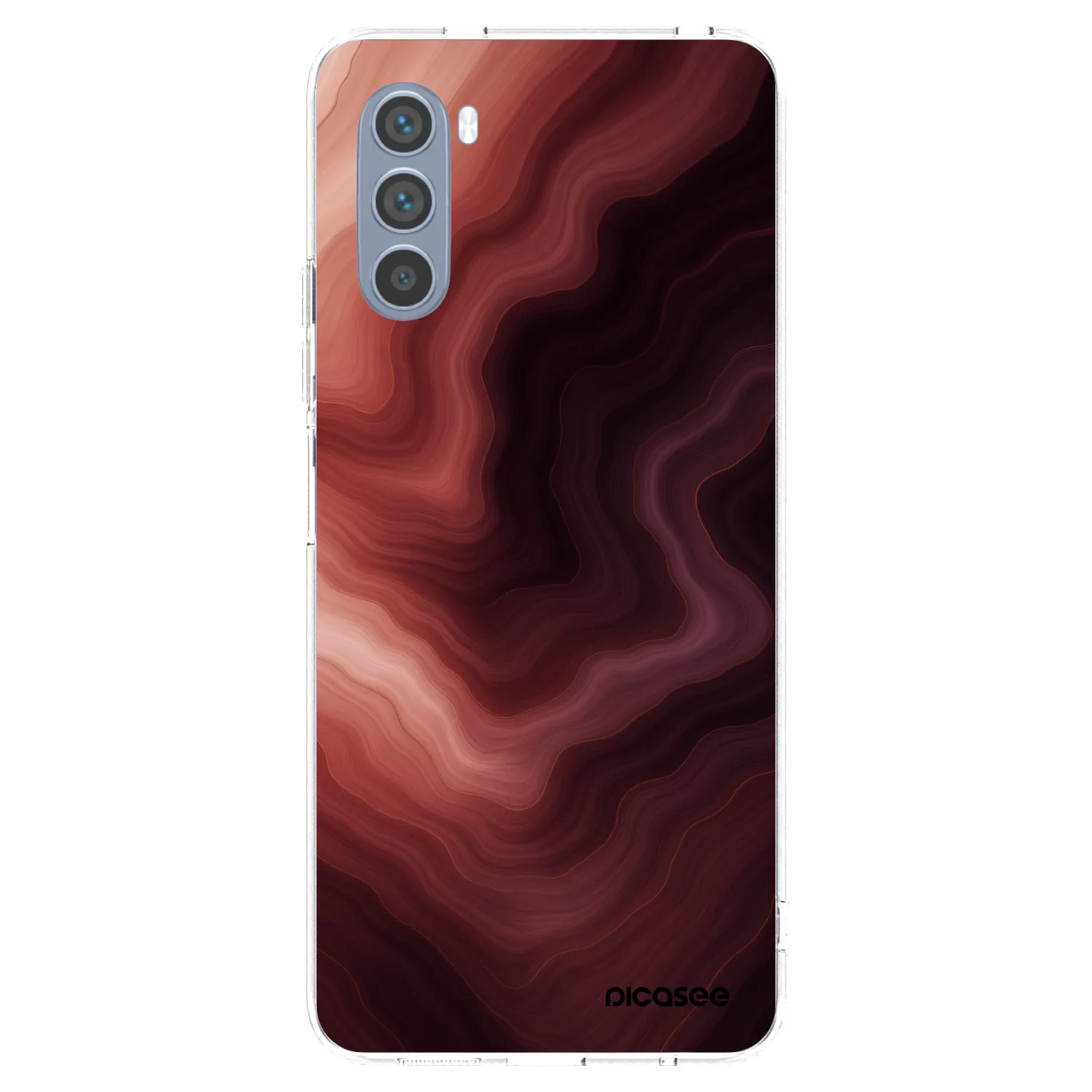 Picasee átlátszó szilikon tok az alábbi mobiltelefonokra Motorola Moto G62 - Rouge