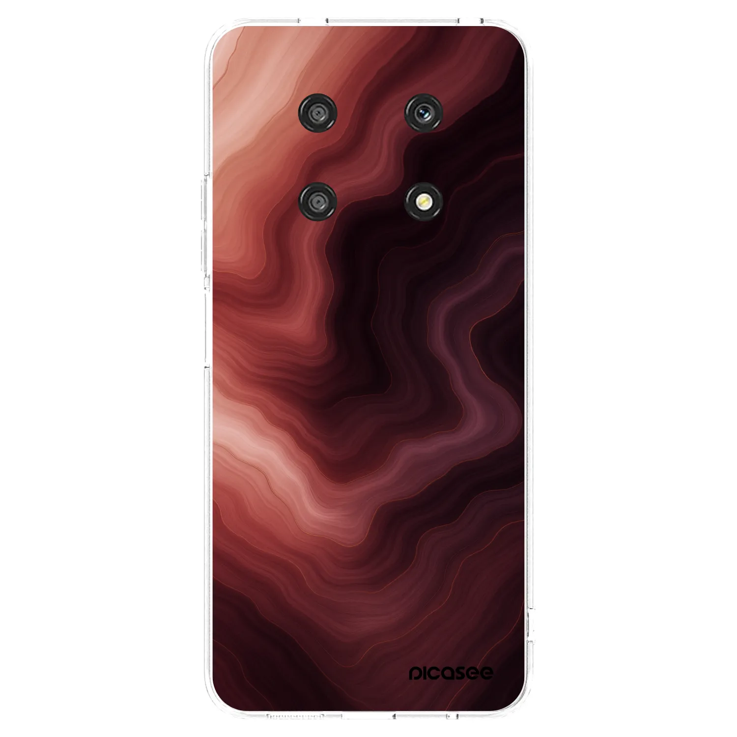Picasee átlátszó szilikon tok az alábbi mobiltelefonokra Honor Magic4 Lite 5G - Rouge