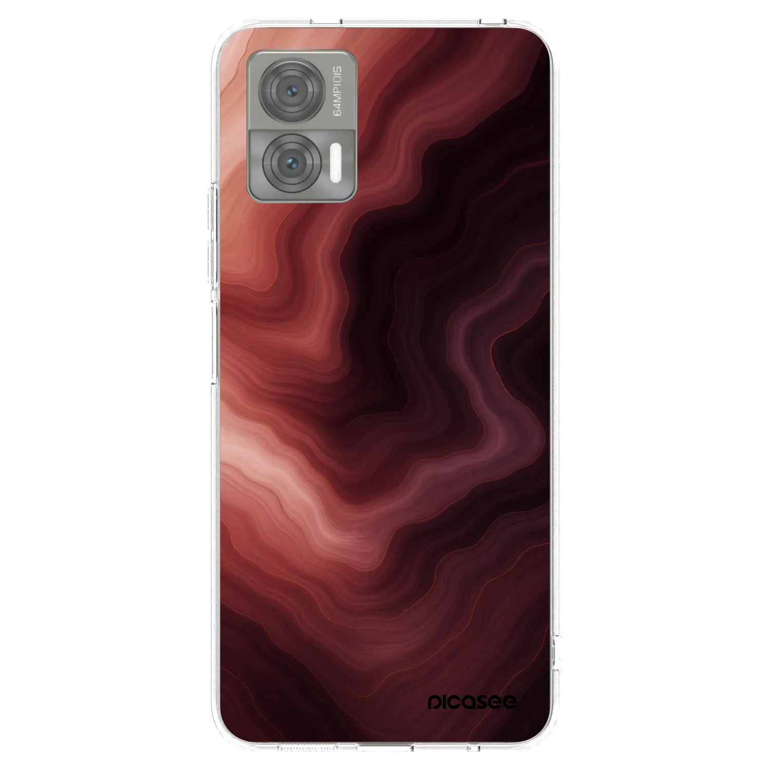Picasee átlátszó szilikon tok az alábbi mobiltelefonokra Motorola Edge 30 Neo - Rouge