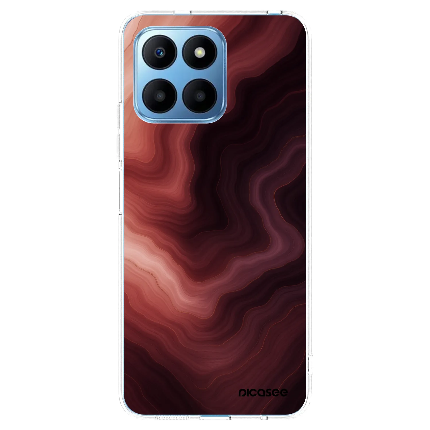 Picasee átlátszó szilikon tok az alábbi mobiltelefonokra Honor 70 Lite - Rouge