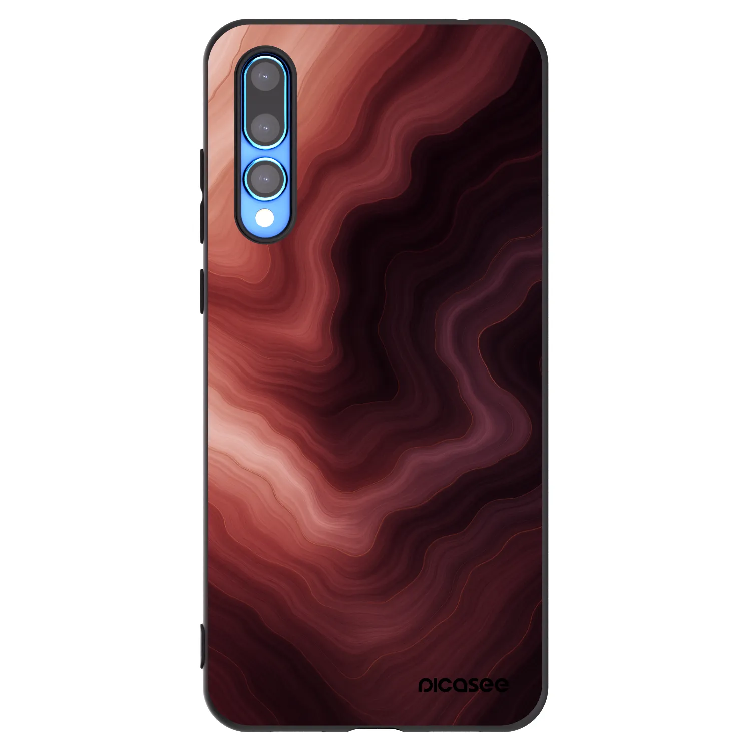 Picasee fekete szilikon tok az alábbi mobiltelefonokra Huawei P20 Pro - Rouge