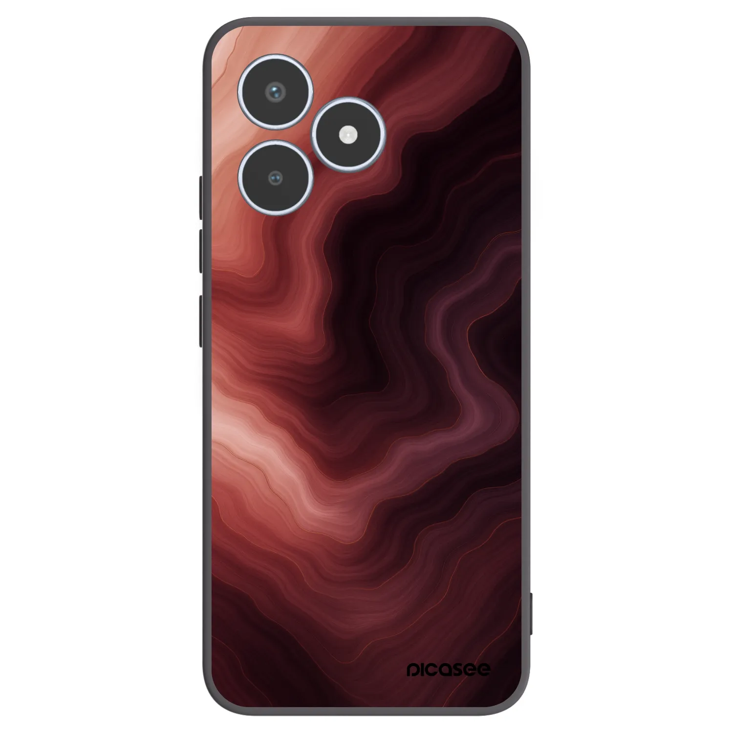 Picasee fekete szilikon tok az alábbi mobiltelefonokra Realme C53 - Rouge