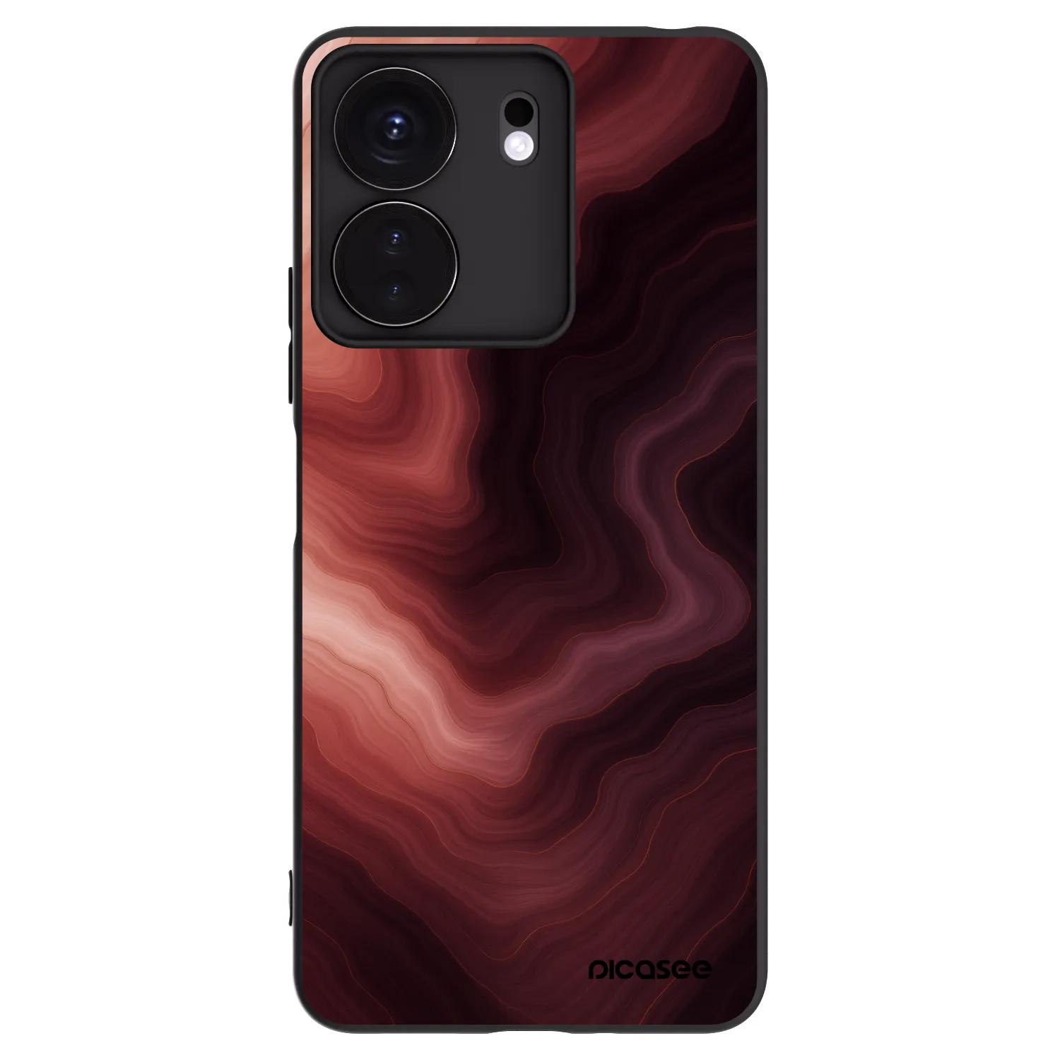 Picasee fekete szilikon tok az alábbi mobiltelefonokra Xiaomi Redmi 13C 4G - Rouge