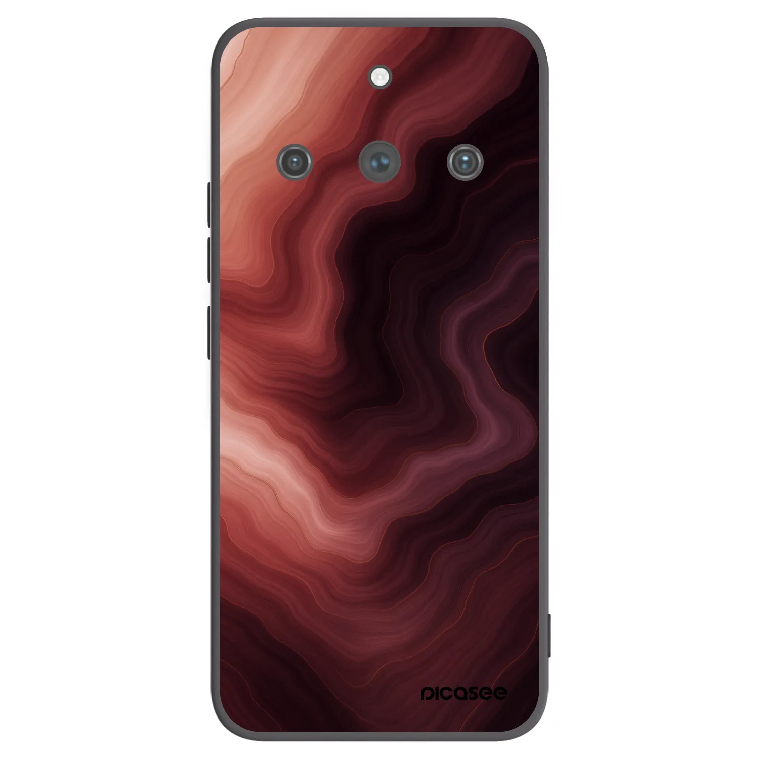 Picasee fekete szilikon tok az alábbi mobiltelefonokra Realme 11 Pro+ - Rouge