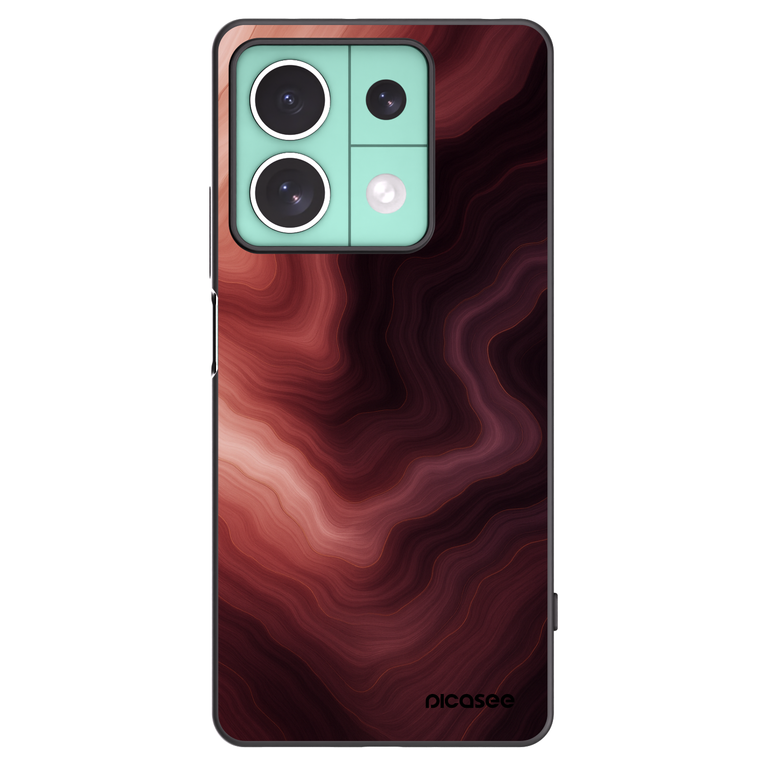 Picasee fekete szilikon tok az alábbi mobiltelefonokra Xiaomi Redmi Note 13 5G - Rouge