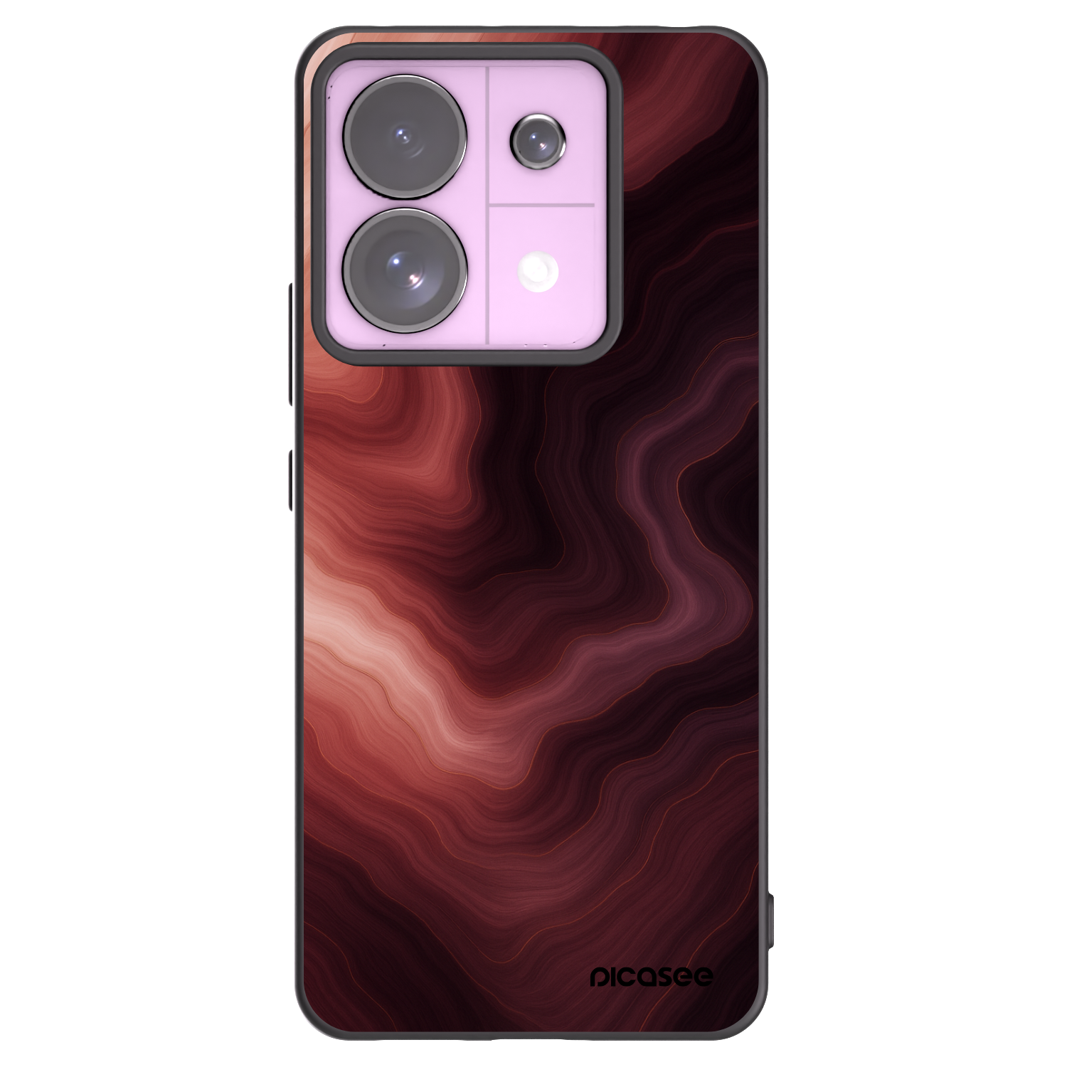 Picasee fekete szilikon tok az alábbi mobiltelefonokra Xiaomi Redmi Note 13 Pro 5G - Rouge