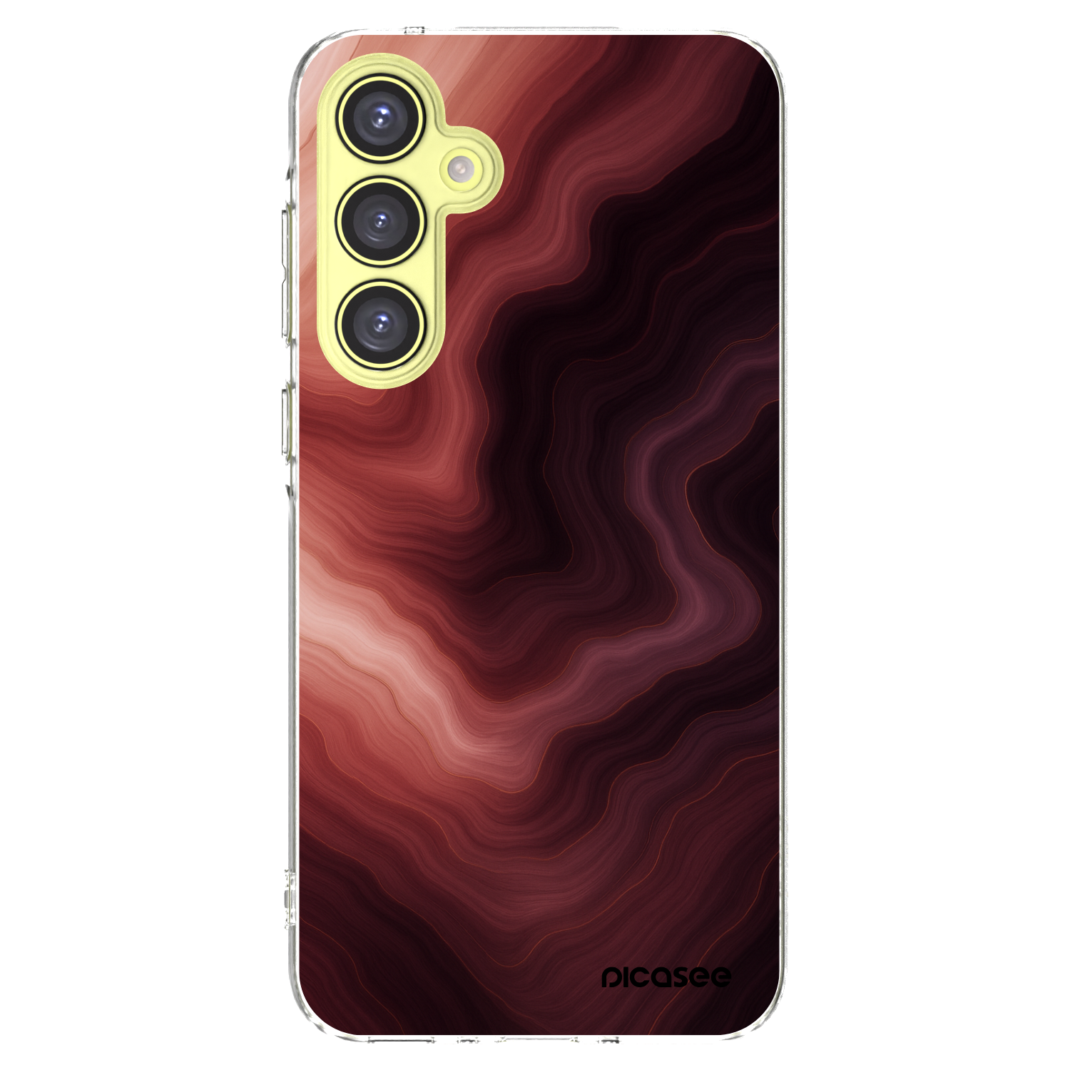 Picasee átlátszó szilikon tok az alábbi mobiltelefonokra Samsung Galaxy A35 5G A356B - Rouge