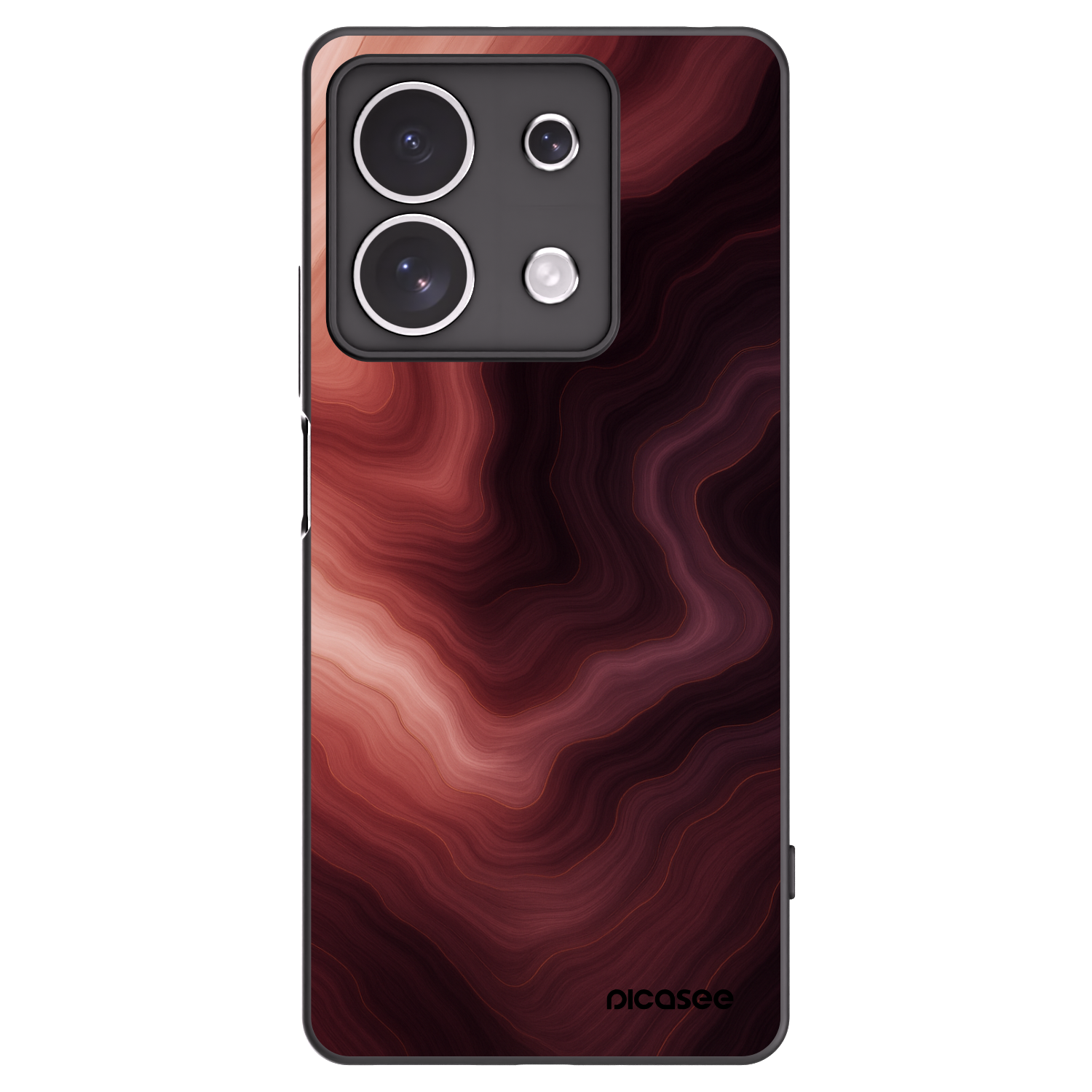 Picasee fekete szilikon tok az alábbi mobiltelefonokra Xiaomi Redmi Note 13 4G - Rouge