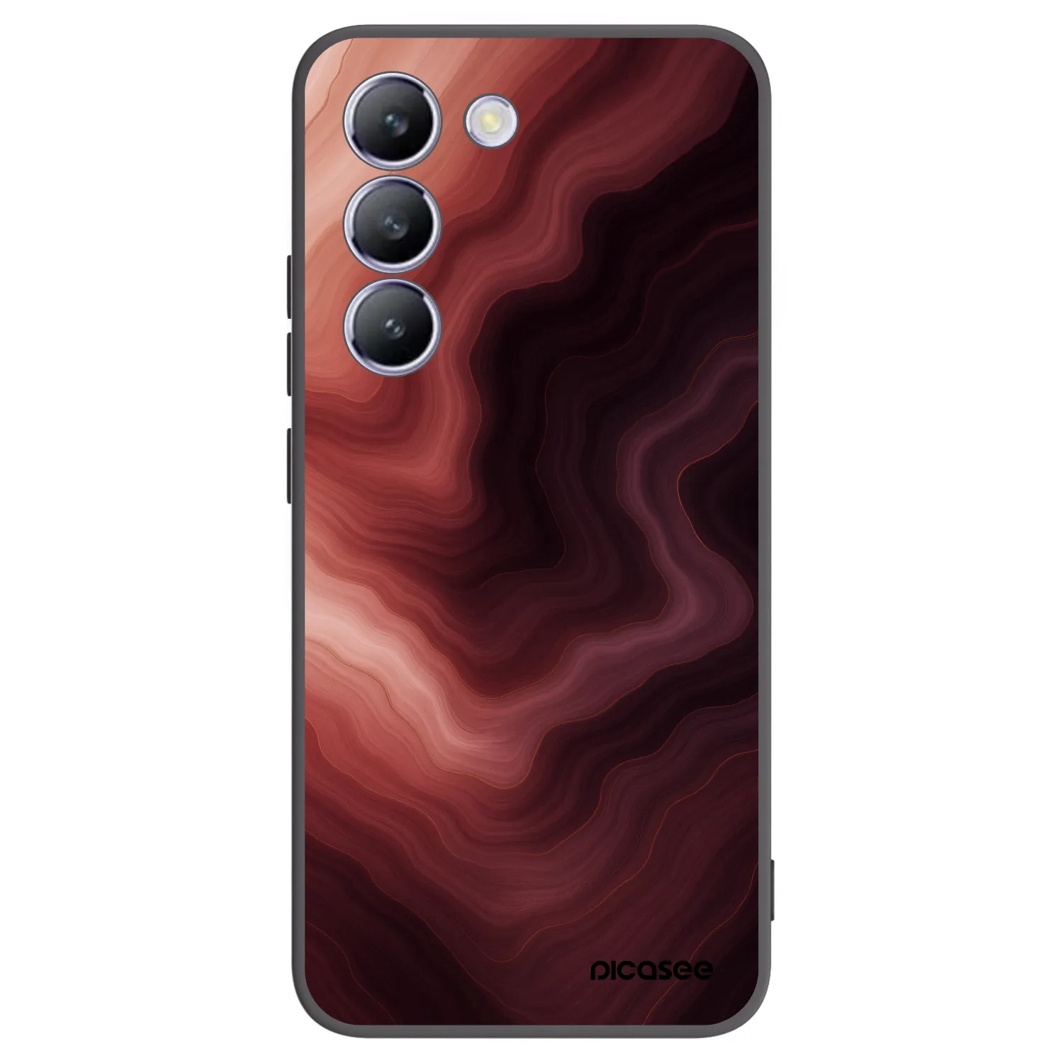 Picasee fekete szilikon tok az alábbi mobiltelefonokra Vivo V40 SE 5G - Rouge