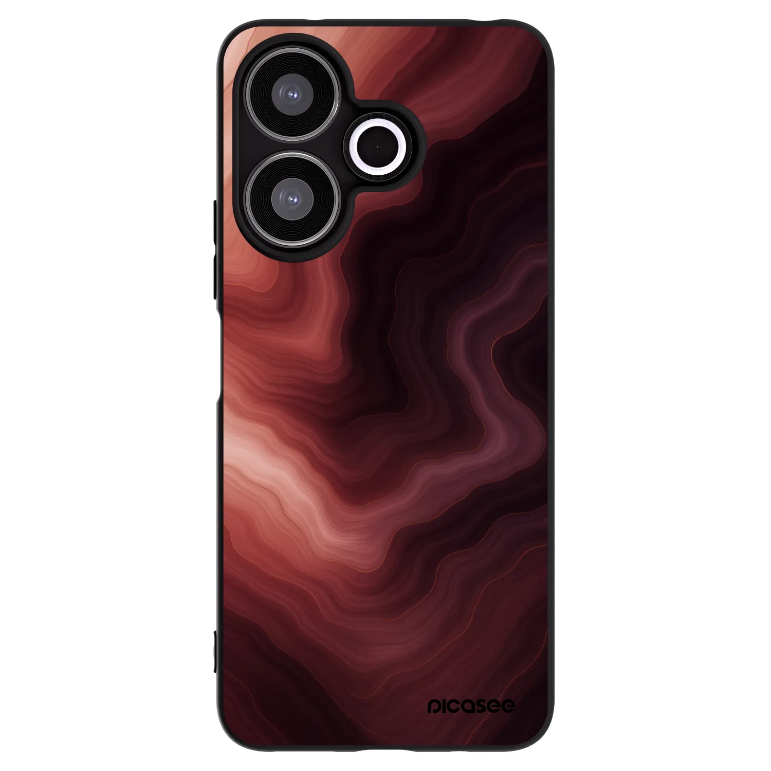 Picasee fekete szilikon tok az alábbi mobiltelefonokra Xiaomi Redmi 13 4G - Rouge