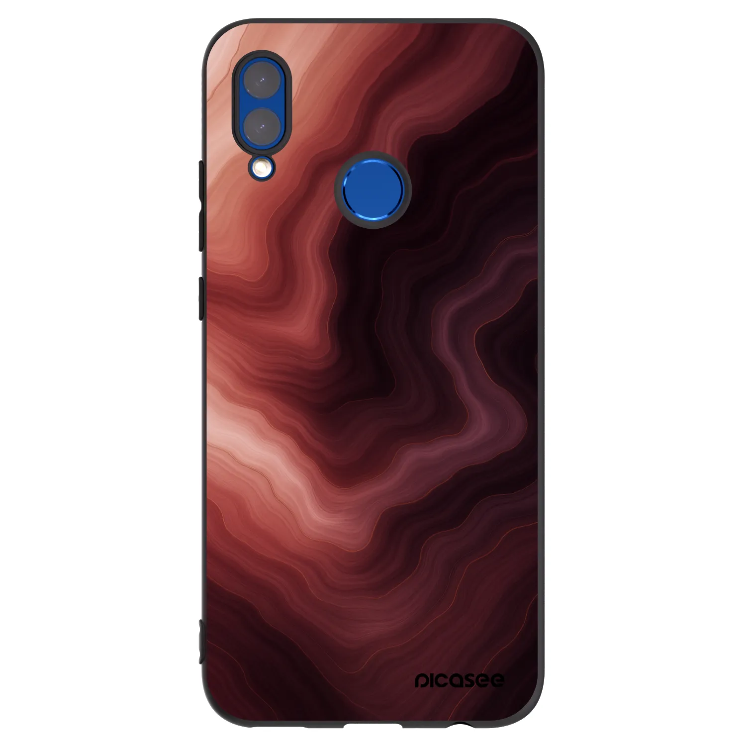 Picasee fekete szilikon tok az alábbi mobiltelefonokra Honor 10 Lite - Rouge
