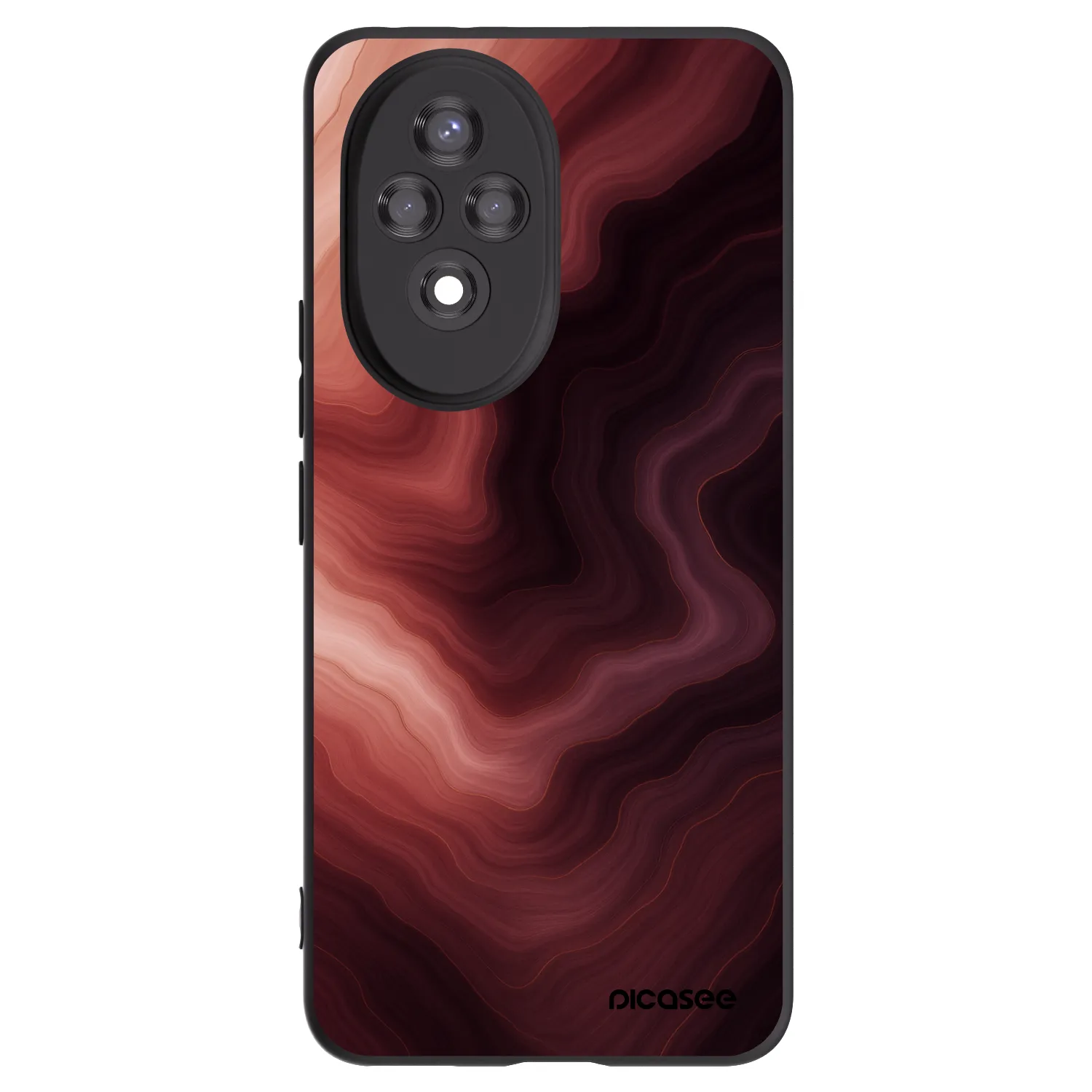 Picasee fekete szilikon tok az alábbi mobiltelefonokra Honor 200 5G - Rouge