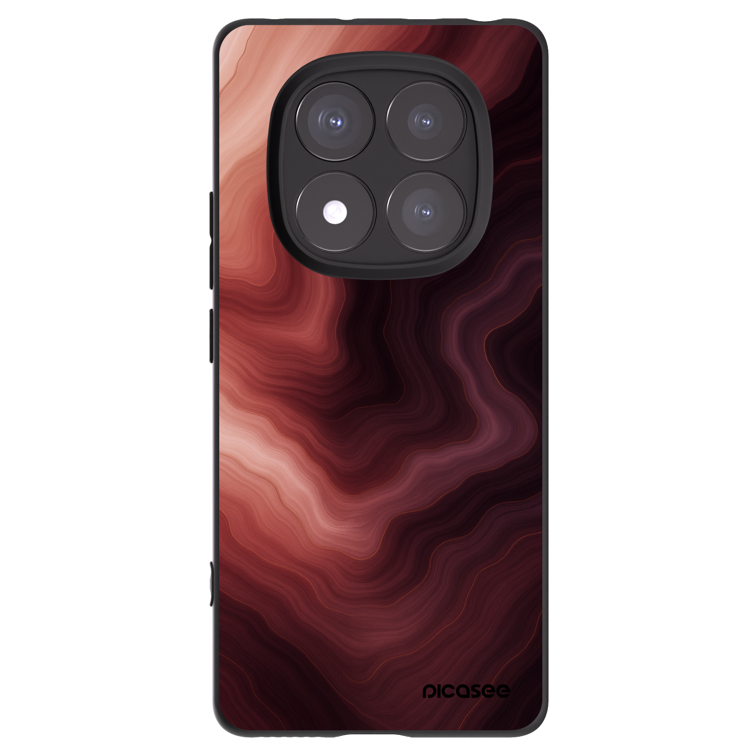 Picasee fekete szilikon tok az alábbi mobiltelefonokra Xiaomi Redmi Note 14 Pro+ 5G - Rouge