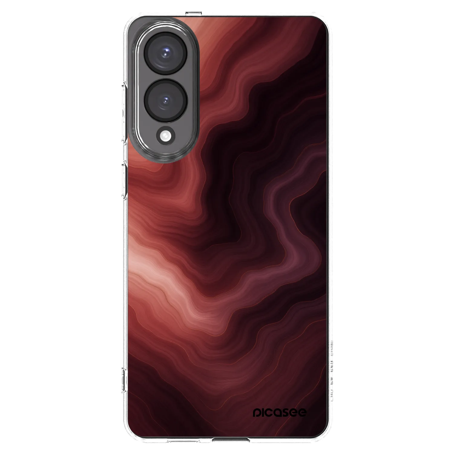 Picasee átlátszó szilikon tok az alábbi mobiltelefonokra Samsung Galaxy S25 Edge 5G - Rouge