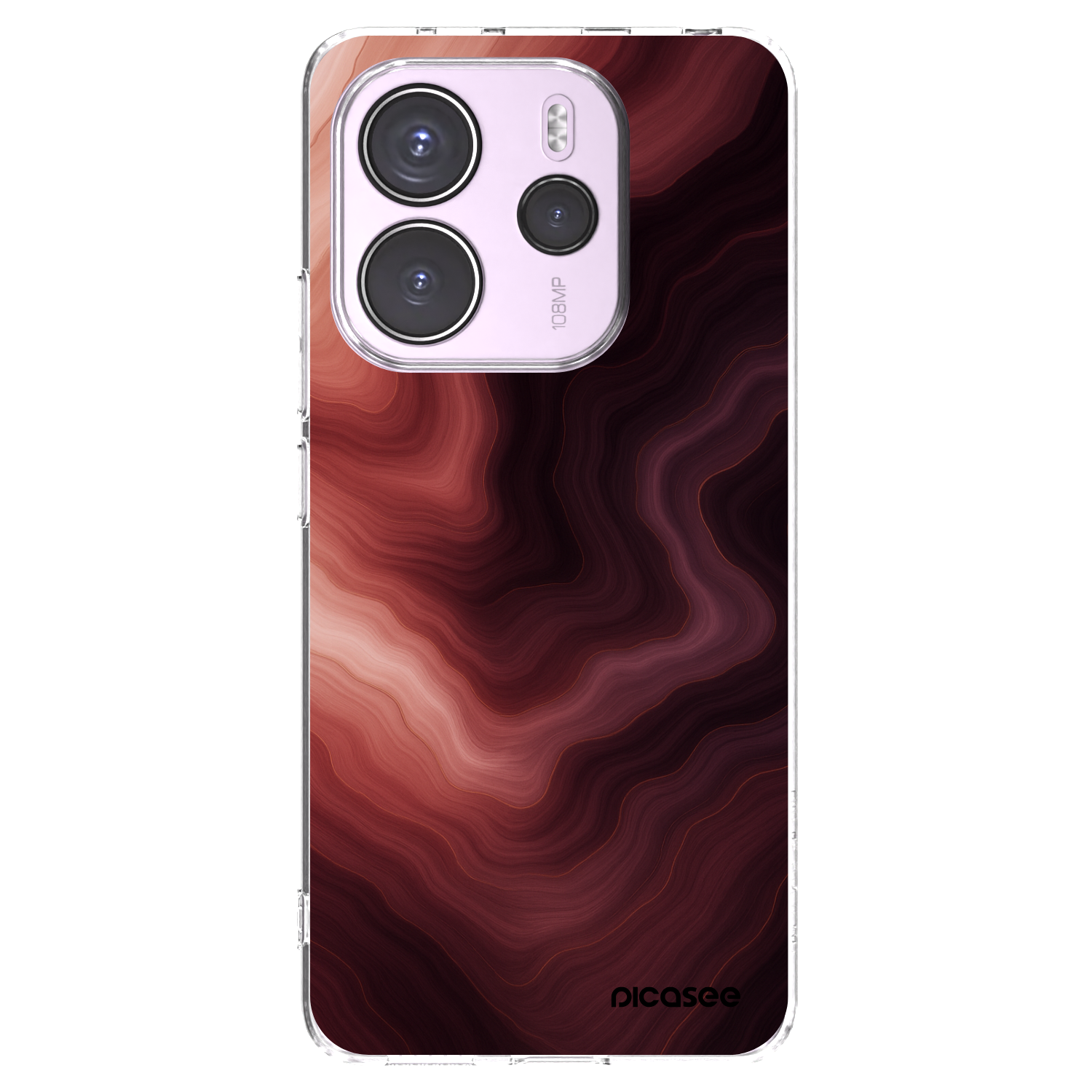 Picasee átlátszó szilikon tok az alábbi mobiltelefonokra Xiaomi Redmi Note 14 4G - Rouge