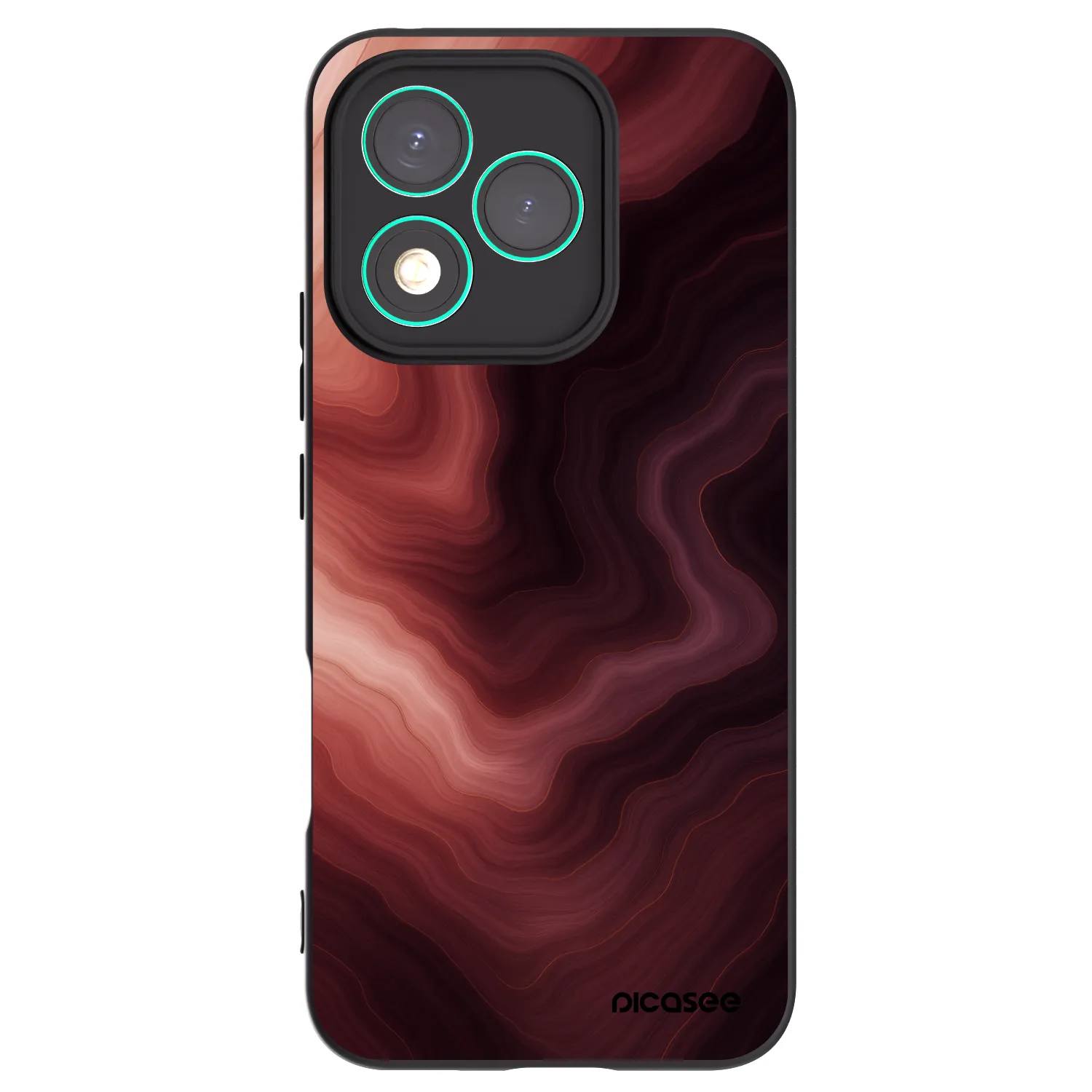 Picasee fekete szilikon tok az alábbi mobiltelefonokra Honor 400 Lite 5G - Rouge