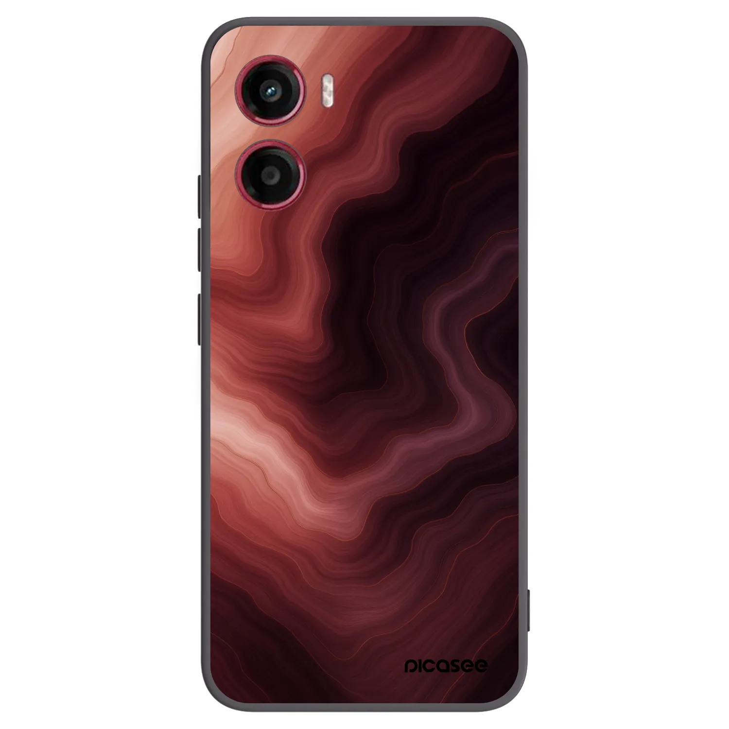 Picasee fekete szilikon tok az alábbi mobiltelefonokra Motorola Moto G05 - Rouge