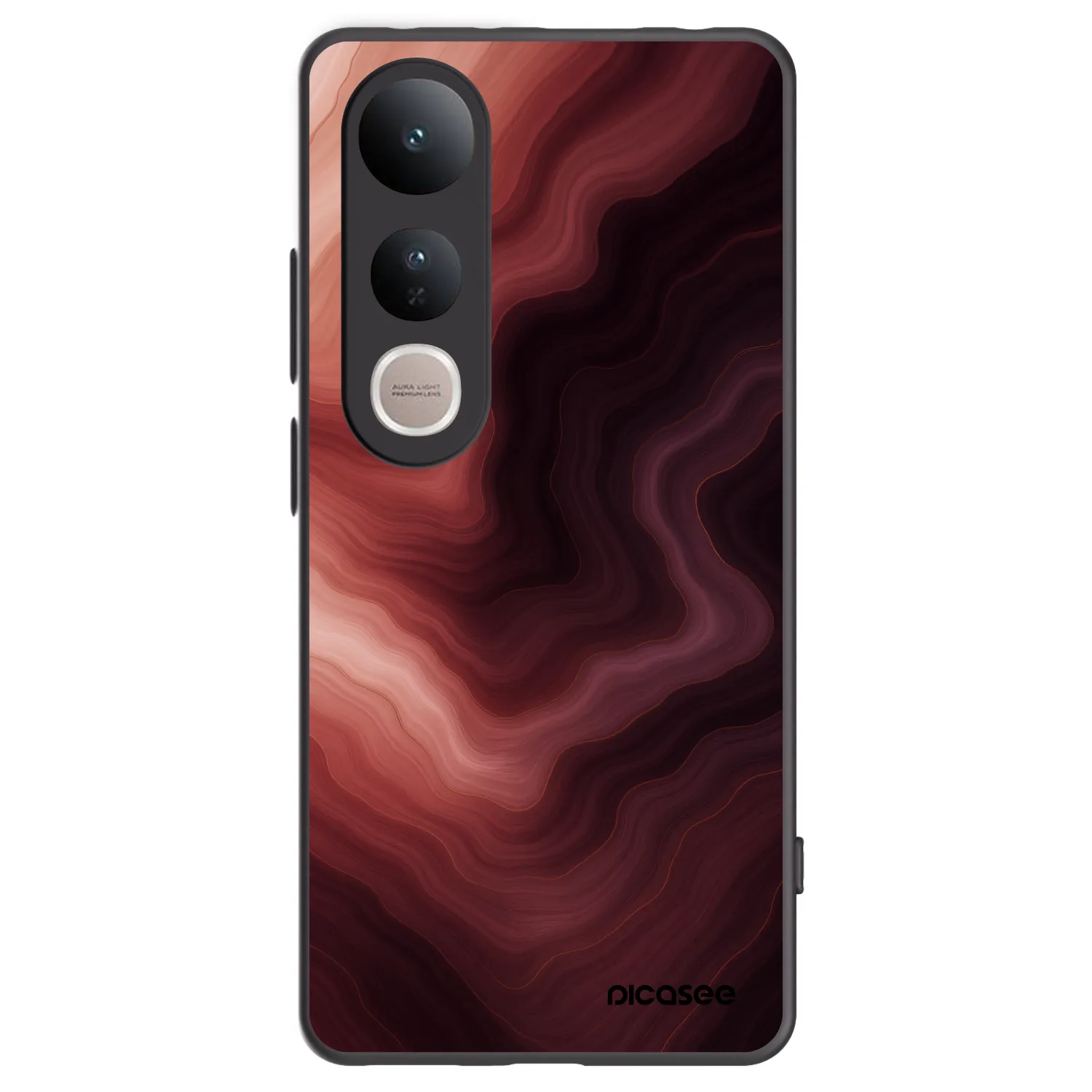 Picasee fekete szilikon tok az alábbi mobiltelefonokra Vivo V50 Lite 5G - Rouge