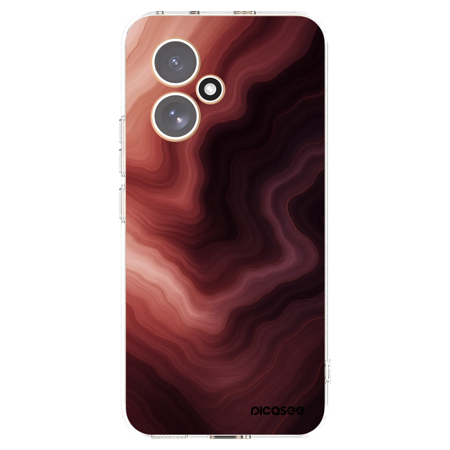 Picasee átlátszó szilikon tok az alábbi mobiltelefonokra Honor 400 5G - Rouge