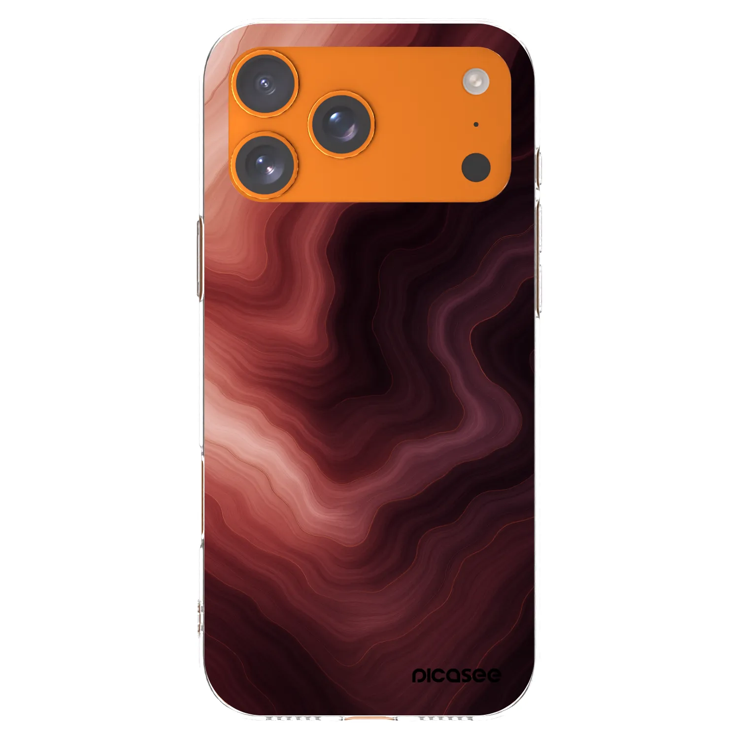 Picasee átlátszó szilikon tok az alábbi mobiltelefonokra Apple iPhone 17 Pro Max - Rouge