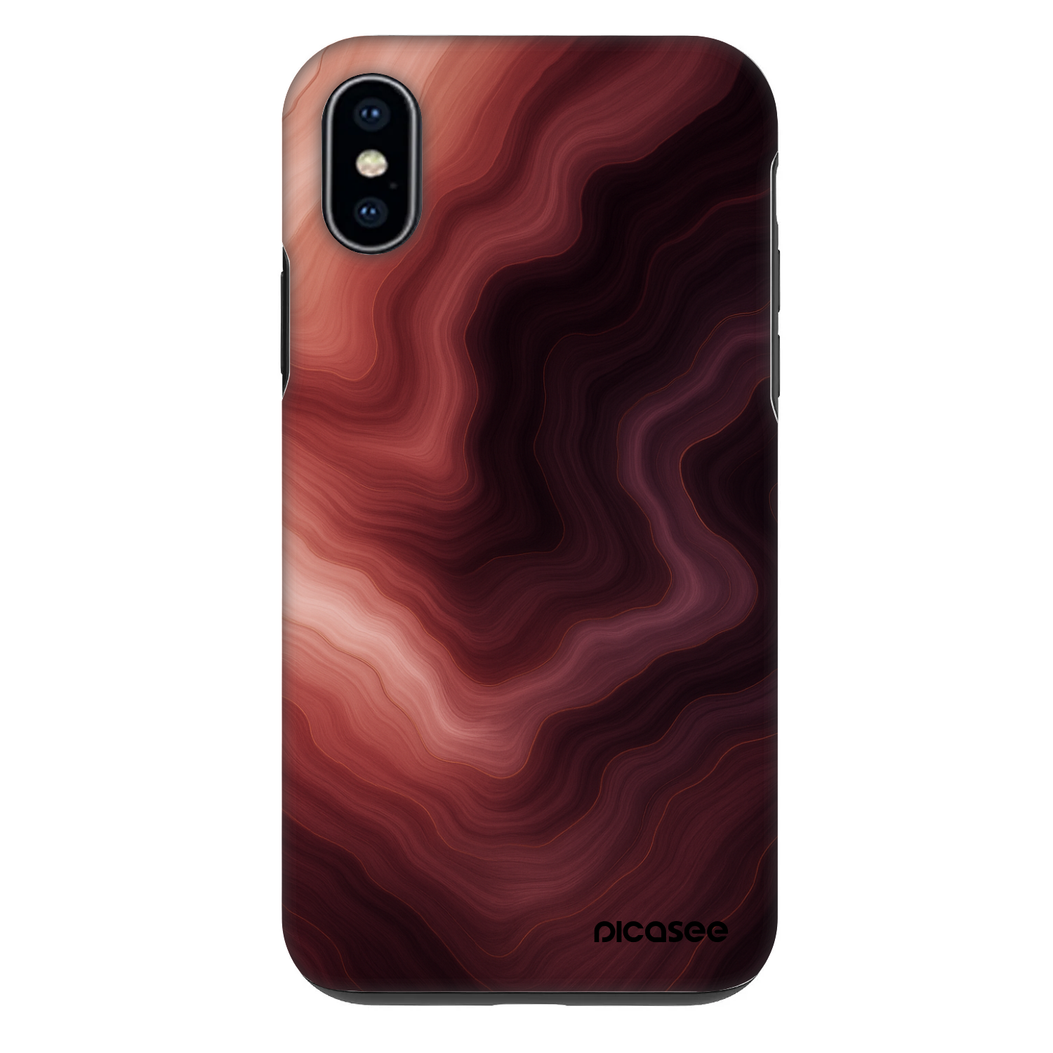 Picasee Fashion Case Apple iPhone X/XS - Rouge