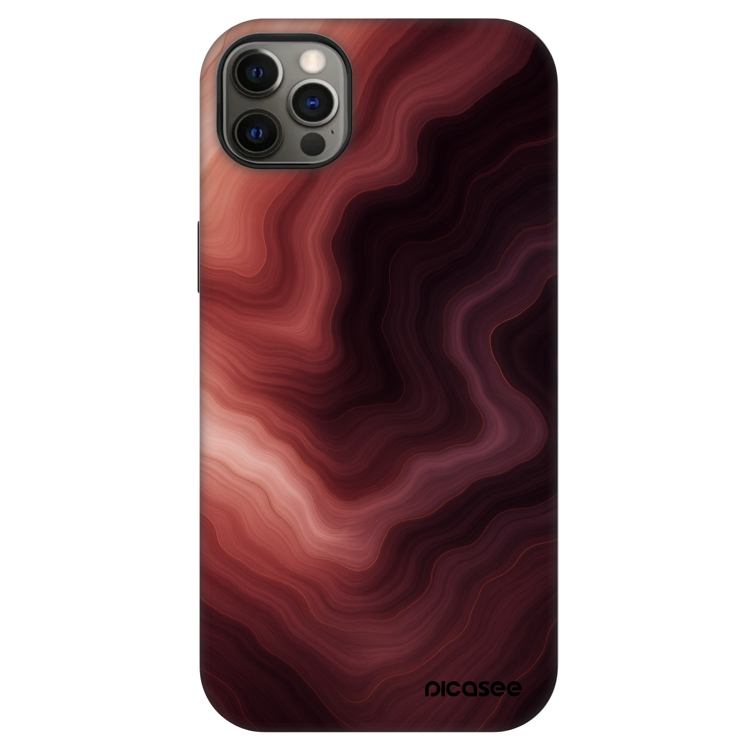 Picasee Fashion Case MagSafe Apple iPhone 12 Pro Max - Rouge