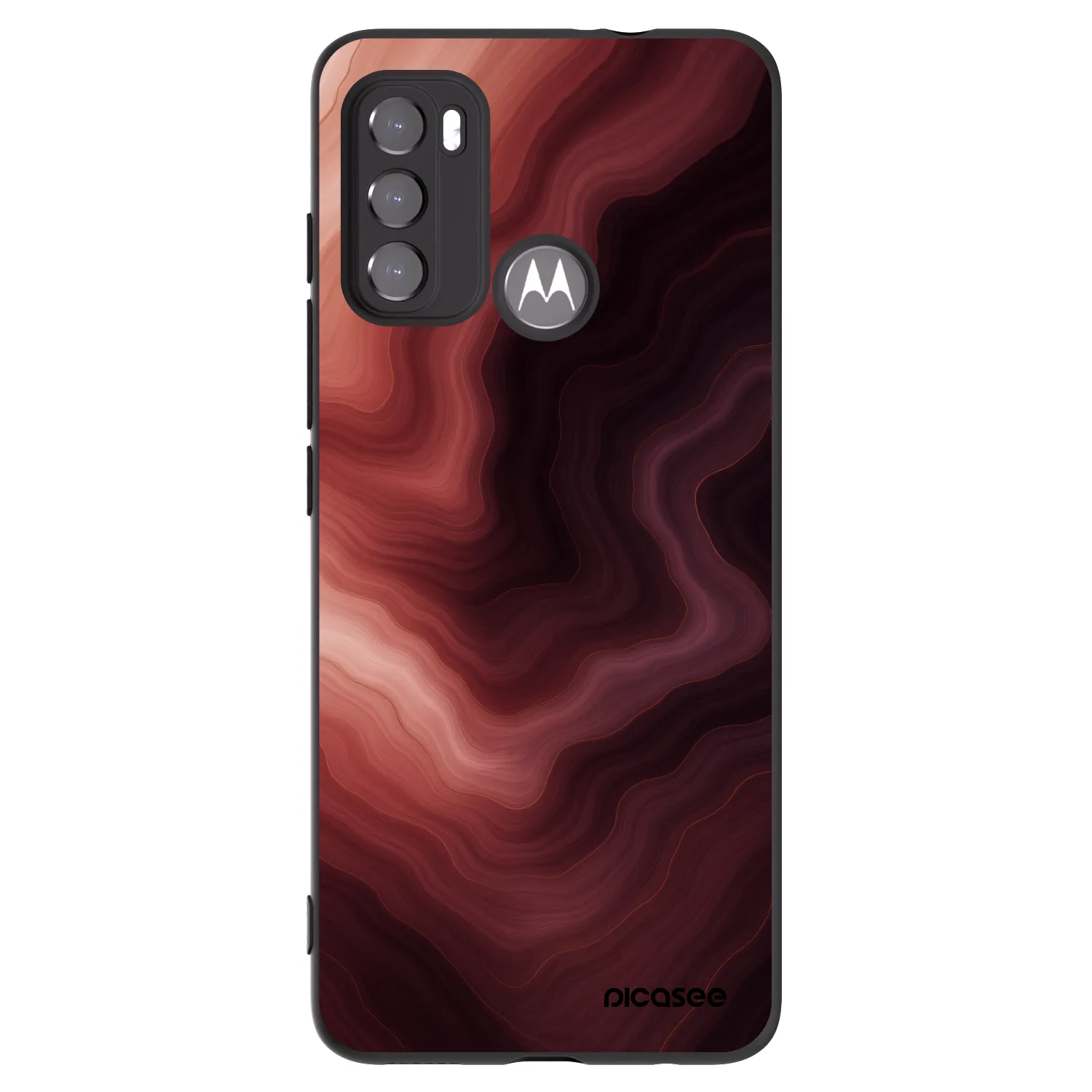 Picasee fekete szilikon tok az alábbi mobiltelefonokra Motorola Edge 60 5G - Rouge