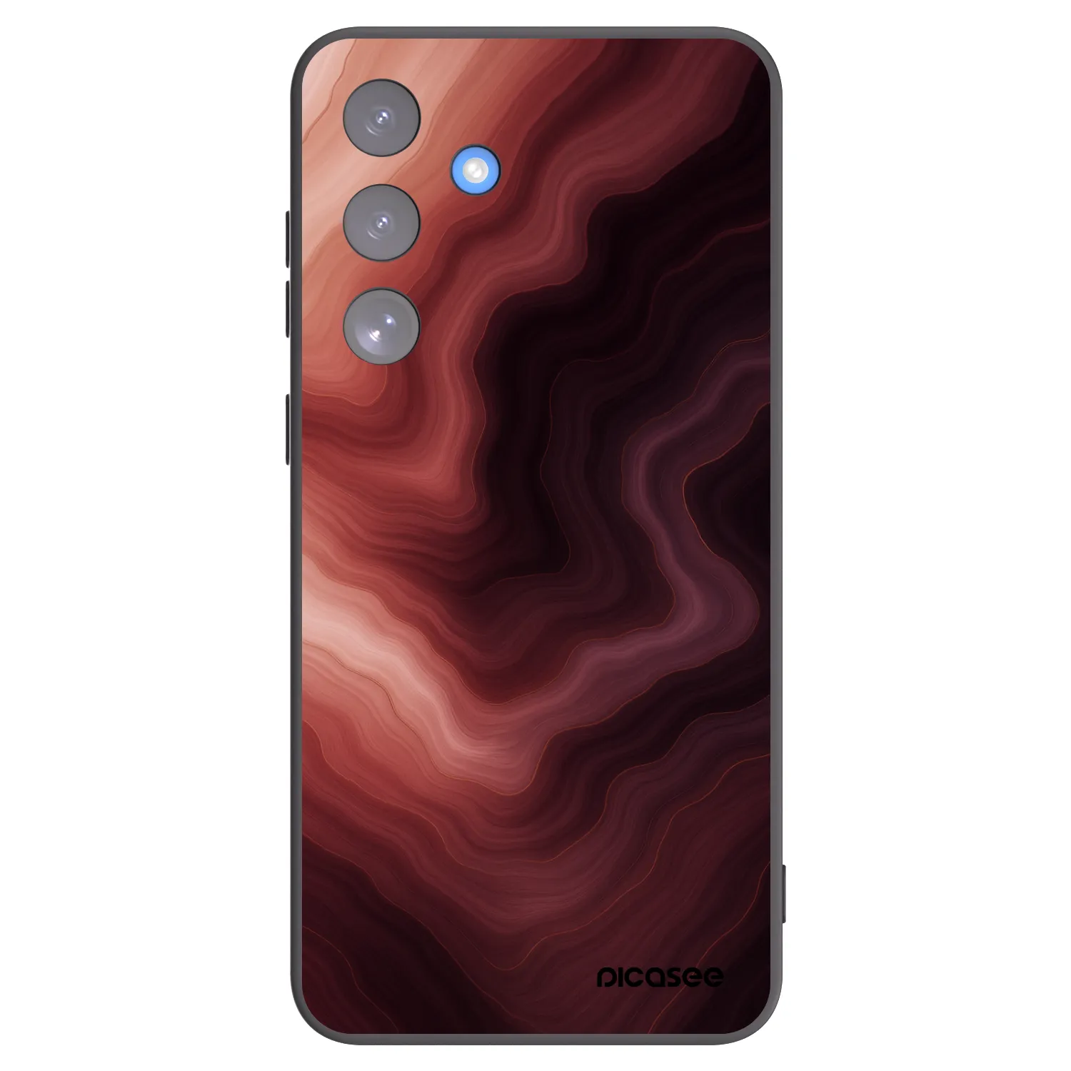 Picasee fekete szilikon tok az alábbi mobiltelefonokra Samsung Galaxy S25 FE 5G - Rouge