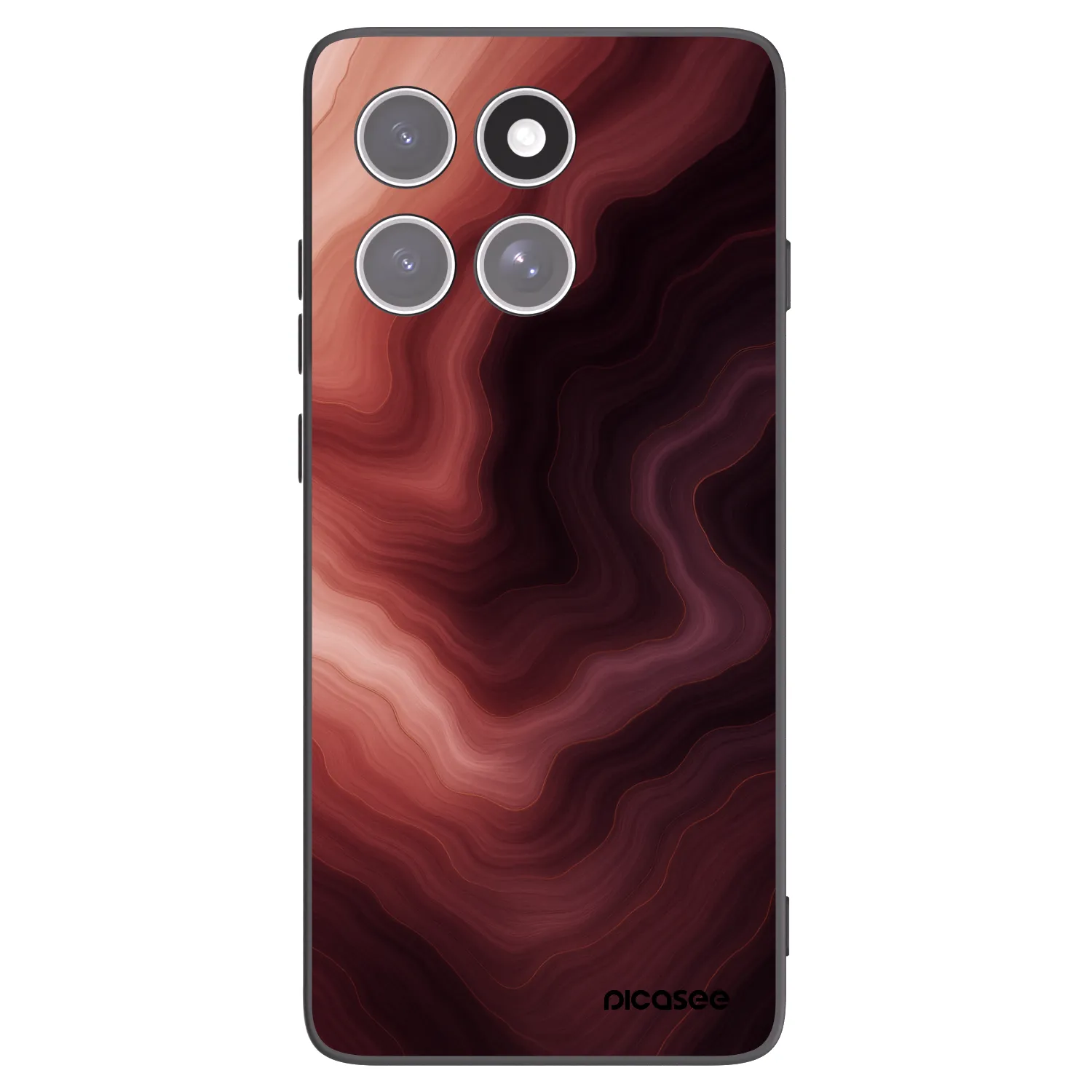 Picasee fekete szilikon tok az alábbi mobiltelefonokra Motorola Edge 60 Fusion - Rouge