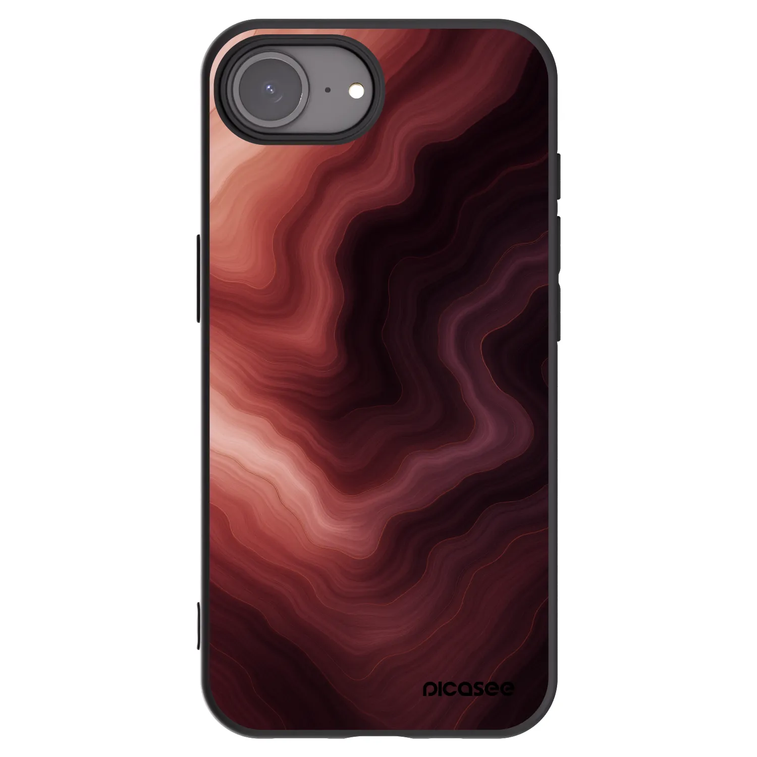 Picasee fekete szilikon tok az alábbi mobiltelefonokra Apple iPhone 17e - Rouge