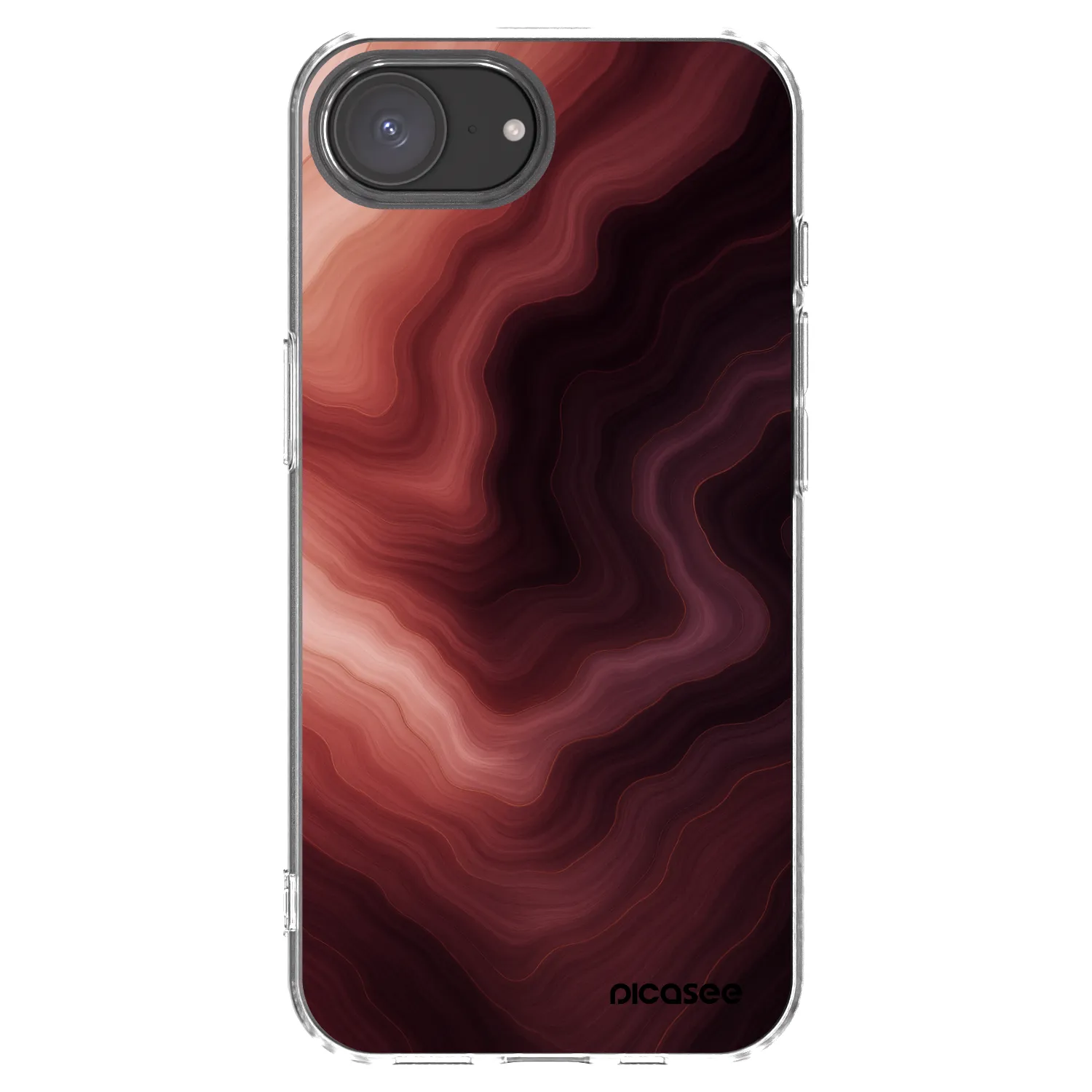 Picasee átlátszó szilikon tok az alábbi mobiltelefonokra Apple iPhone 17e - Rouge