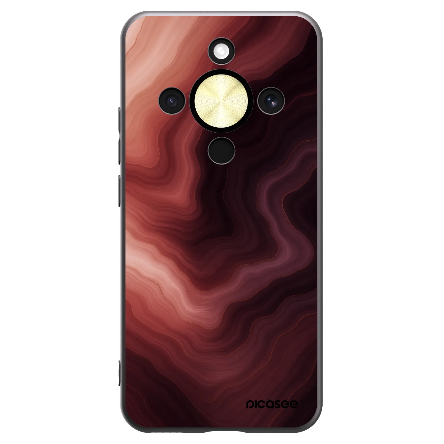 Picasee fekete szilikon tok az alábbi mobiltelefonokra Honor Magic8 Lite 5G - Rouge