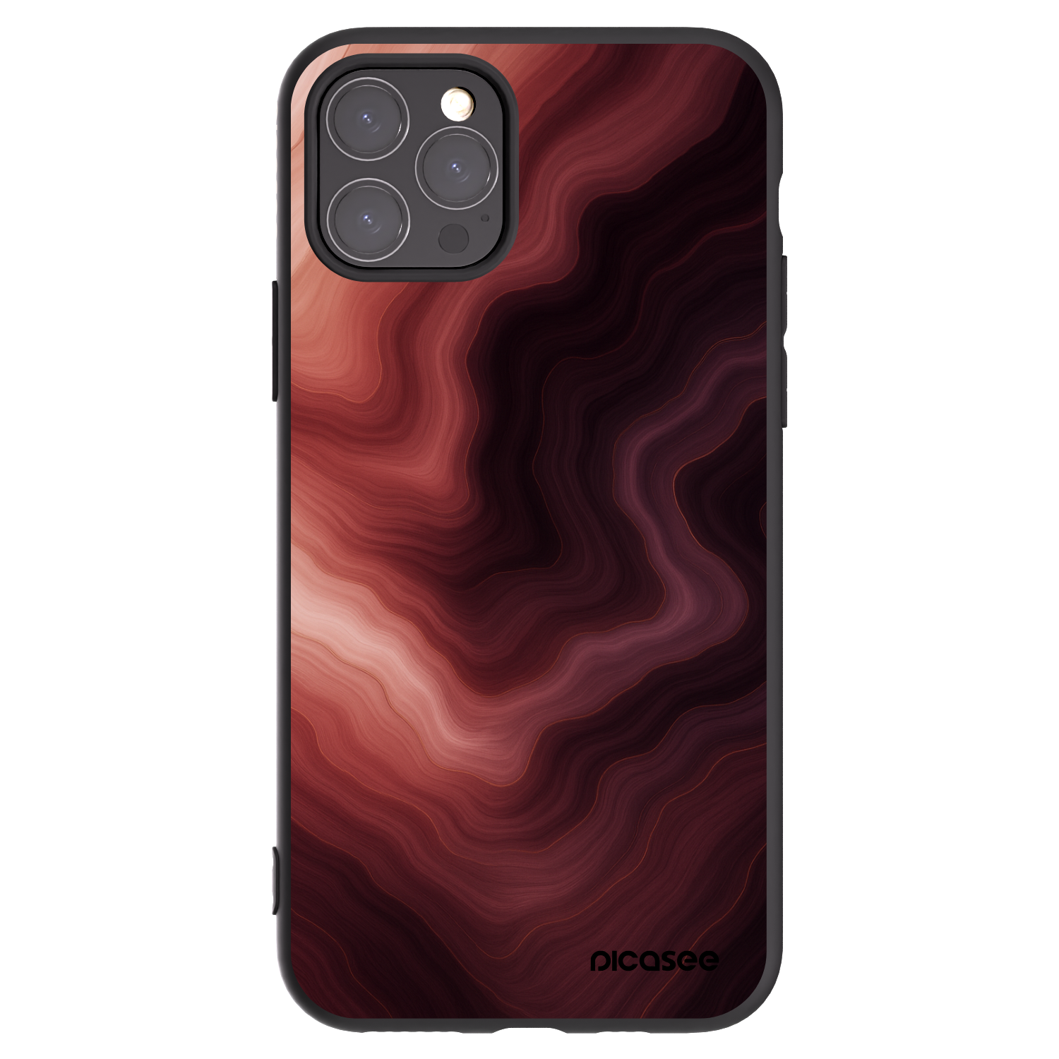 Picasee fekete szilikon tok az alábbi mobiltelefonokra Apple iPhone 11 Pro - Rouge