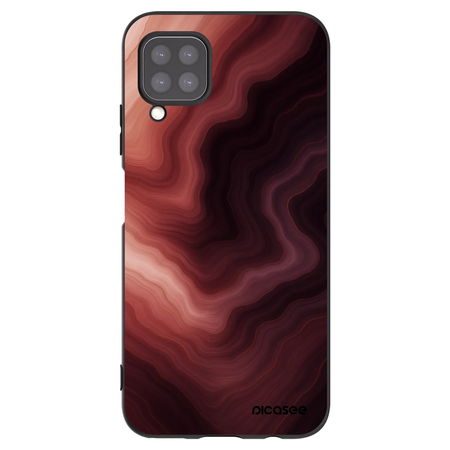 Picasee fekete szilikon tok az alábbi mobiltelefonokra Huawei P40 Lite - Rouge