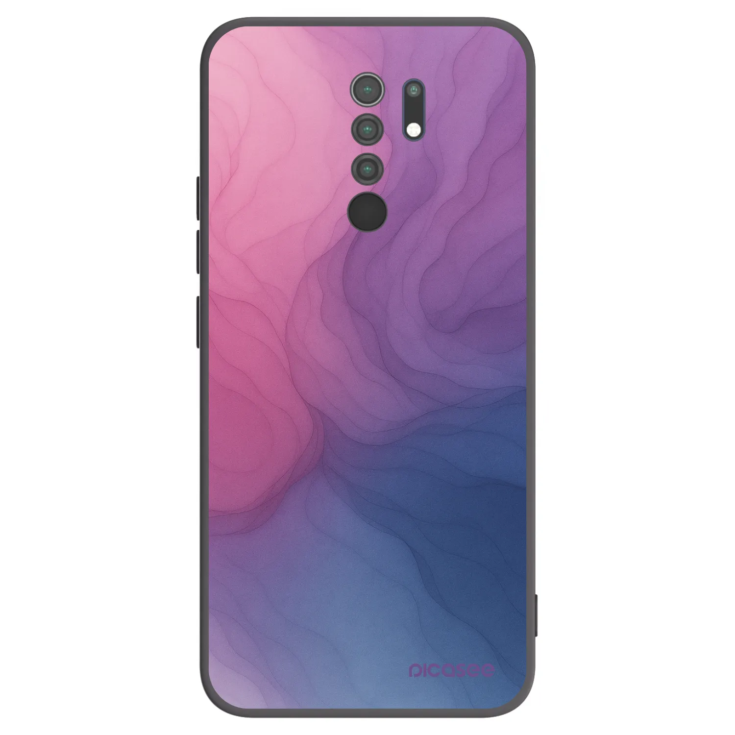 Picasee fekete szilikon tok az alábbi mobiltelefonokra Xiaomi Redmi 9 - Silk