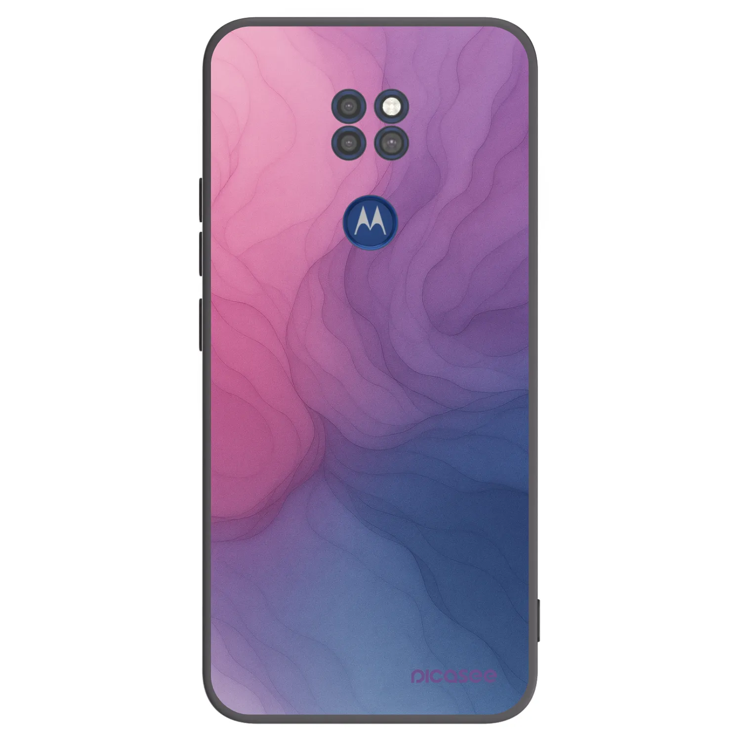 Picasee fekete szilikon tok az alábbi mobiltelefonokra Motorola Moto G9 Play - Silk