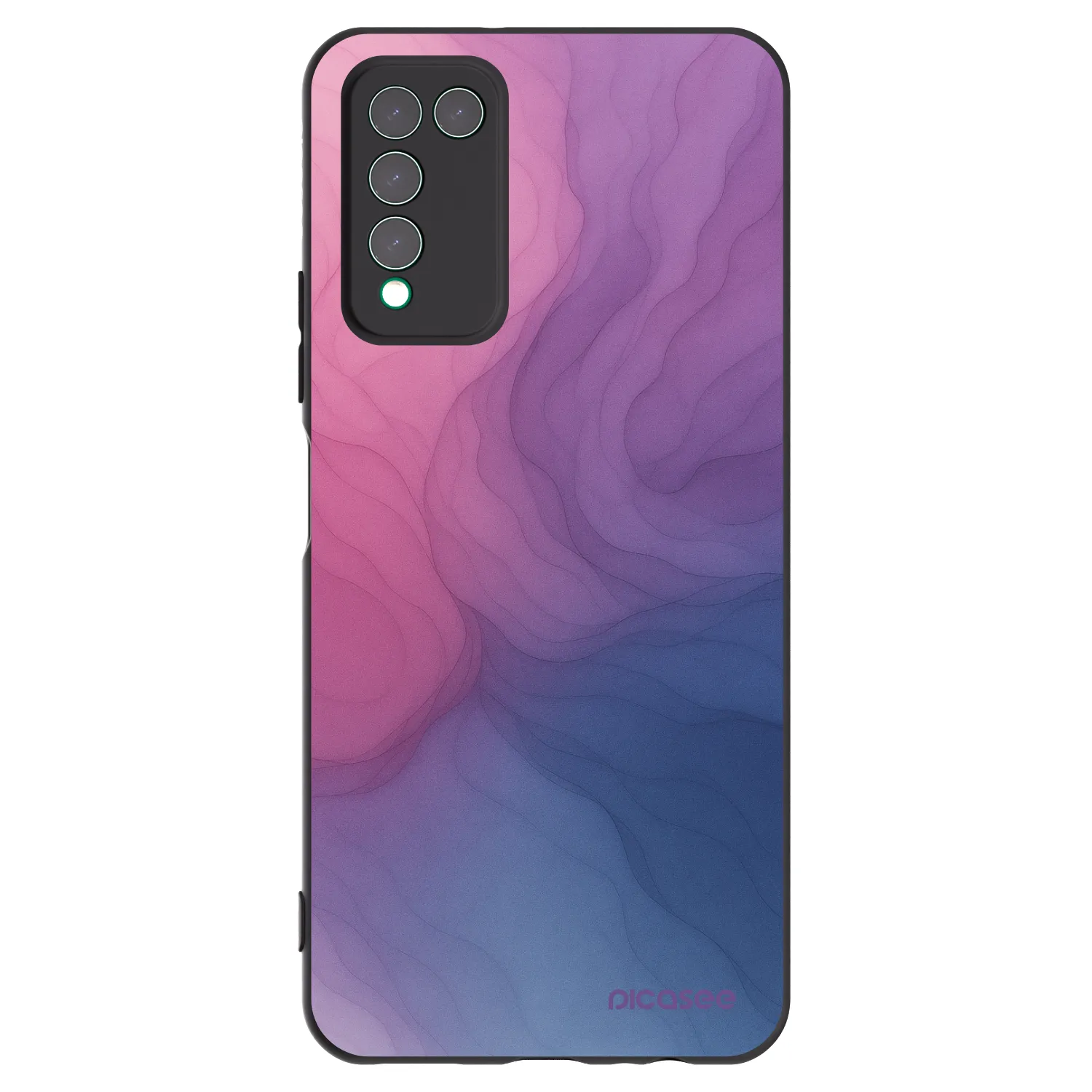 Picasee fekete szilikon tok az alábbi mobiltelefonokra Honor 10X Lite - Silk