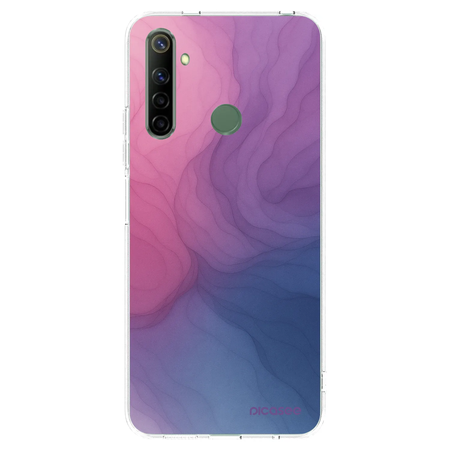 Picasee átlátszó szilikon tok az alábbi mobiltelefonokra Realme 6i - Silk
