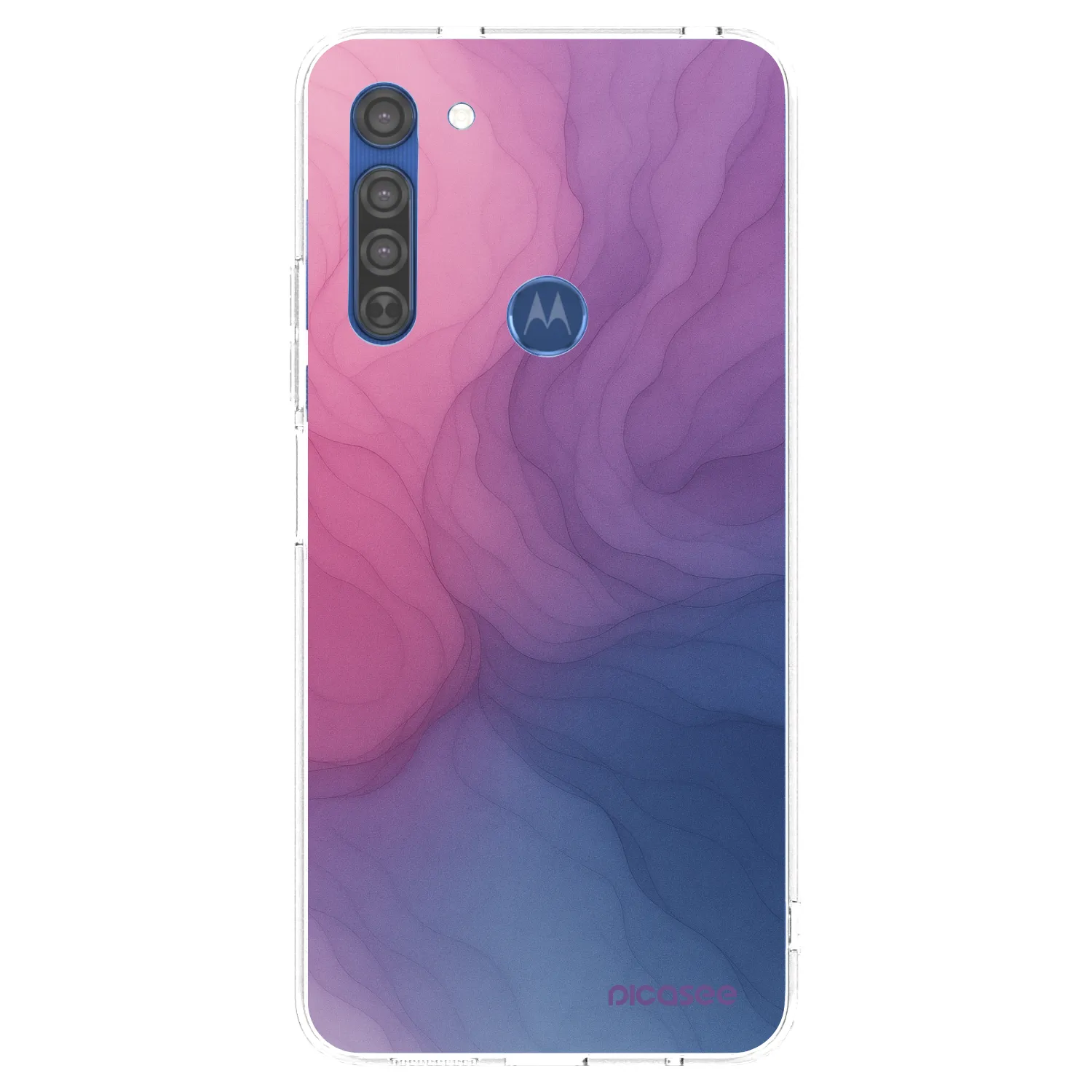 Picasee átlátszó szilikon tok az alábbi mobiltelefonokra Motorola Moto G8 - Silk