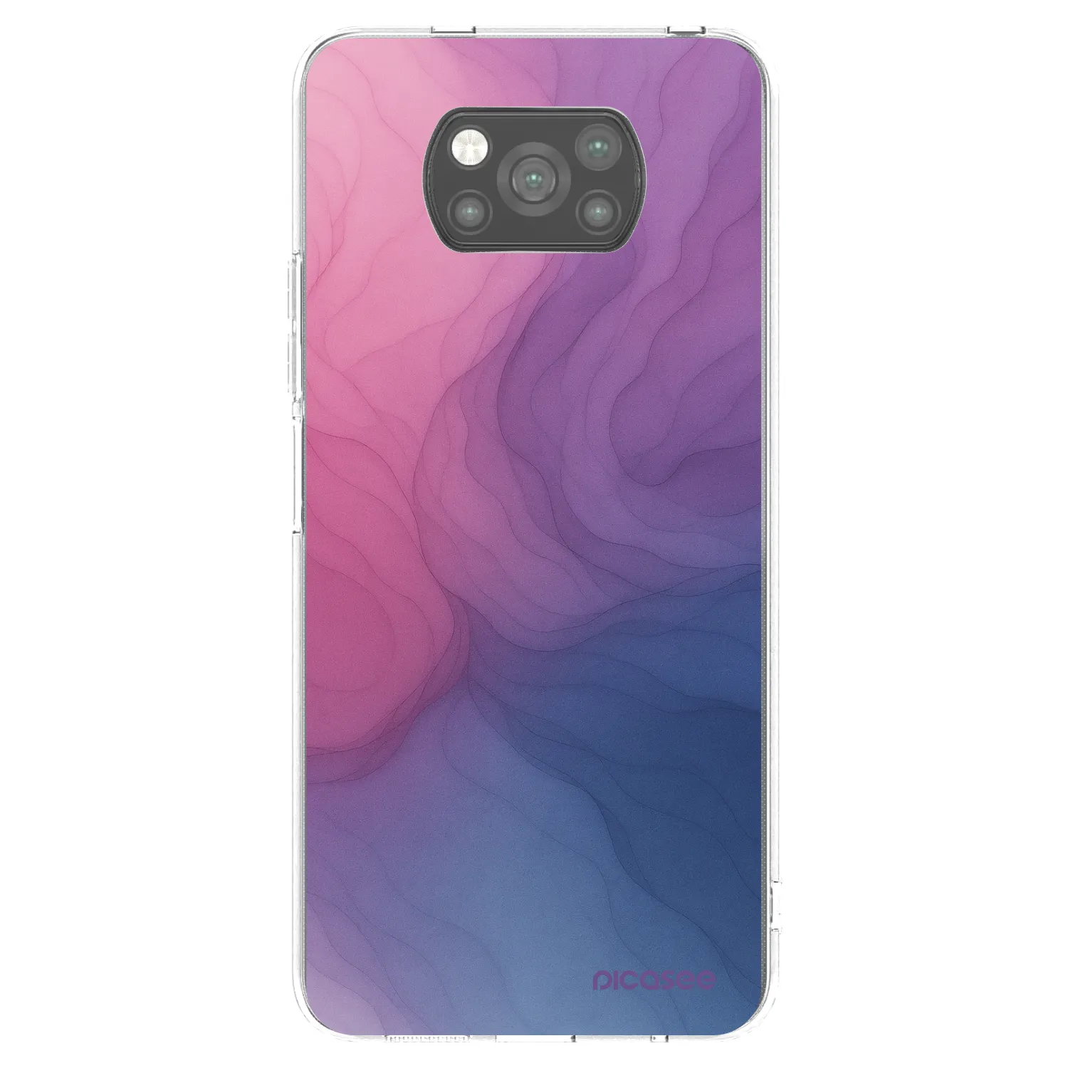 Picasee fekete szilikon tok az alábbi mobiltelefonokra Xiaomi Poco X3 Pro - Silk
