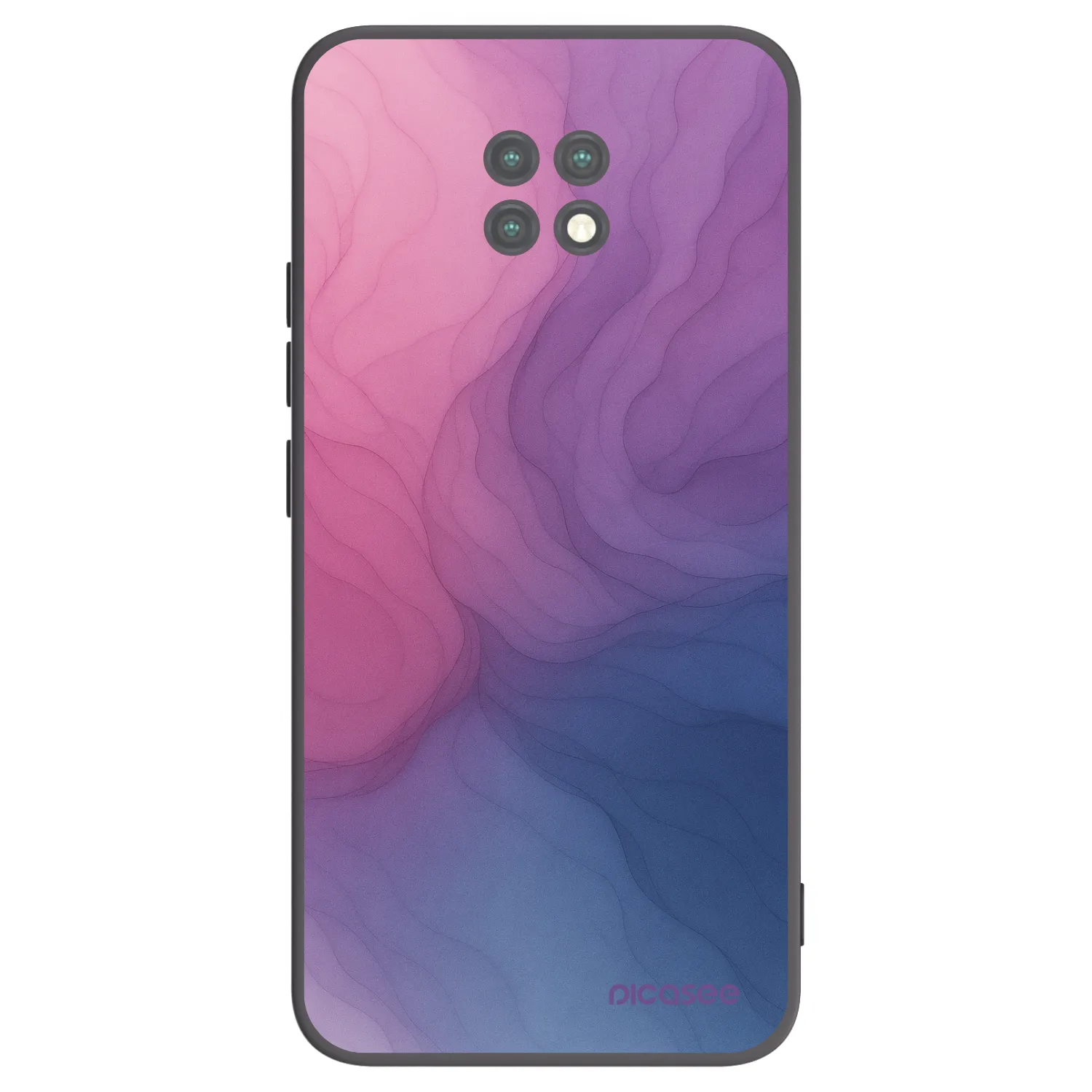 Picasee fekete szilikon tok az alábbi mobiltelefonokra Xiaomi Redmi Note 9T - Silk