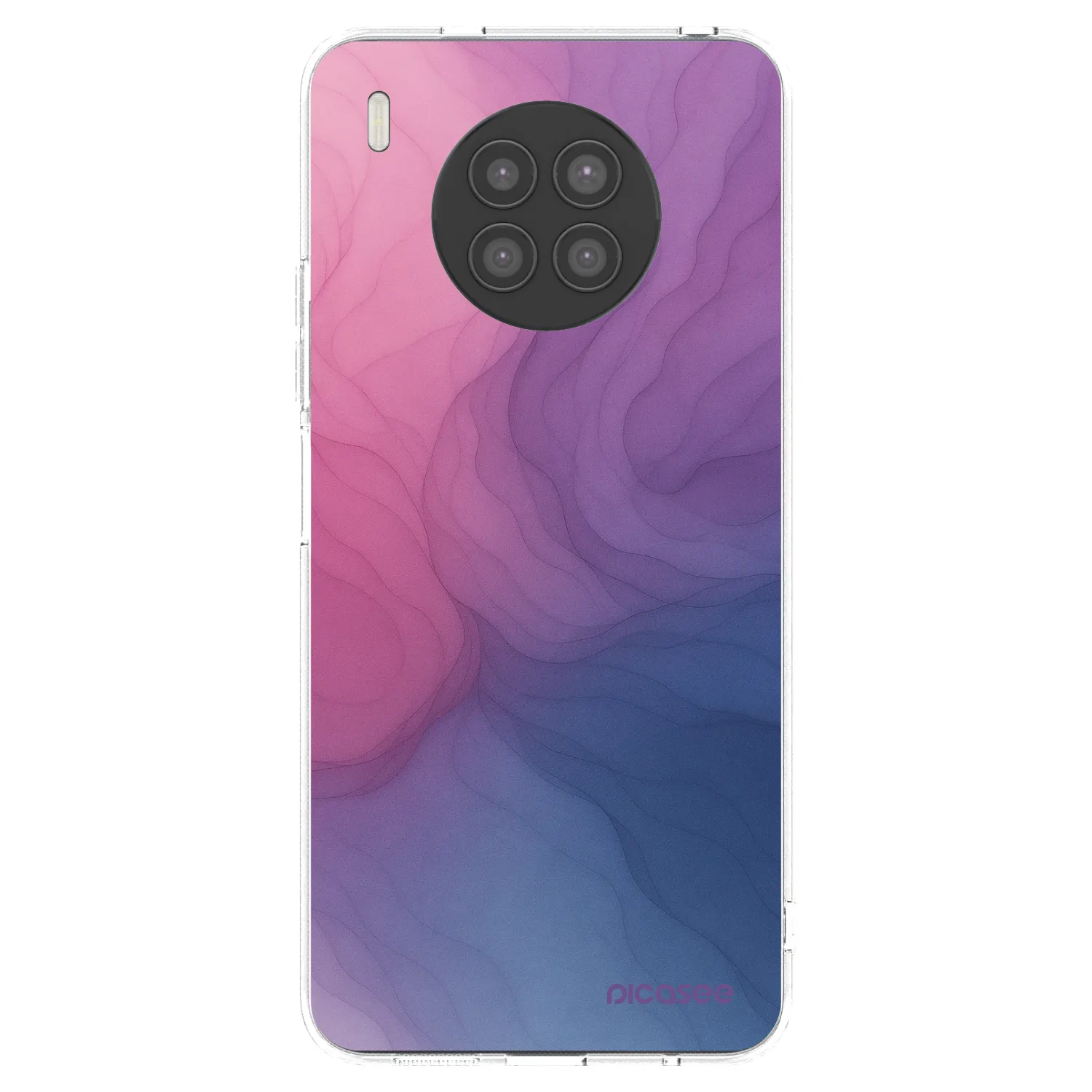Picasee átlátszó szilikon tok az alábbi mobiltelefonokra Huawei Nova 8i - Silk